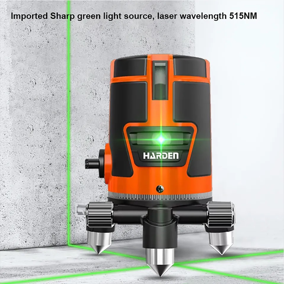 HARDEN Green 5 Lines Laser Level | Self-Leveling | 3600mAh Battery | Type-C Charging | Model: 581025_img_6
