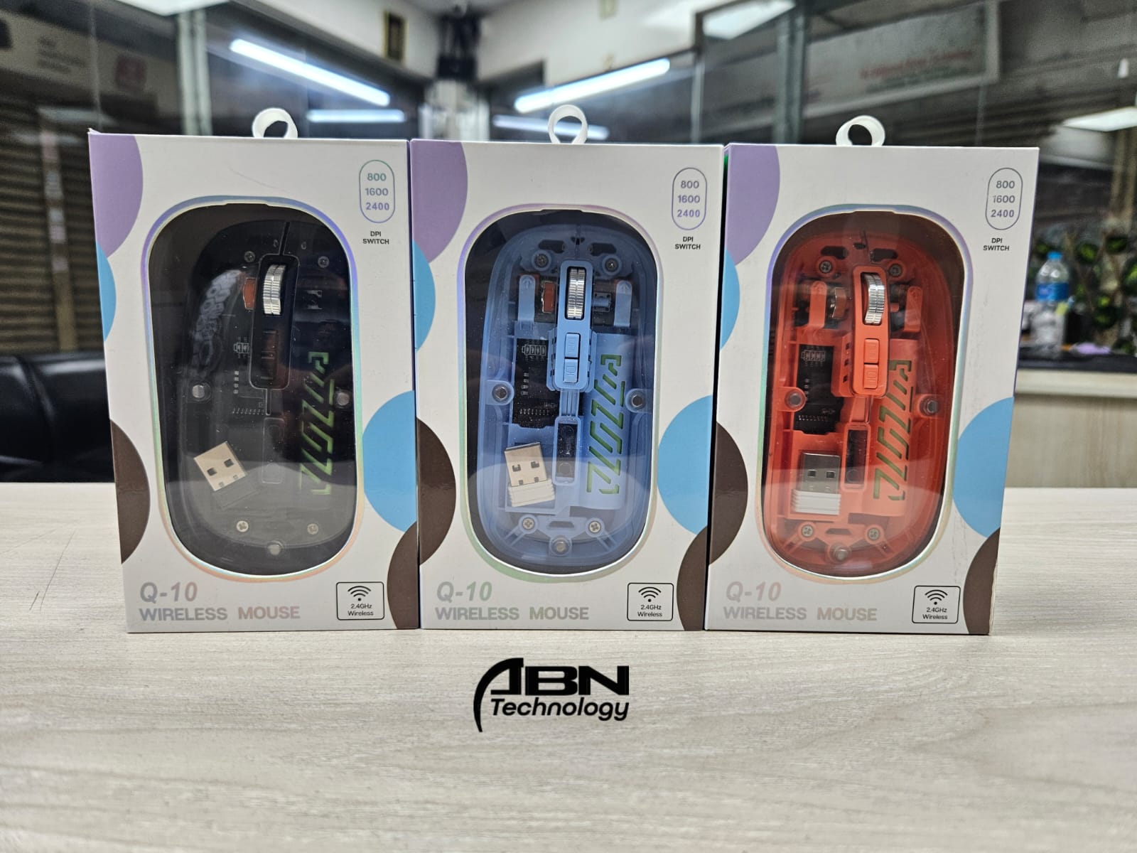 Mouse Q10 Transparent warless & Rechargeable._img_1