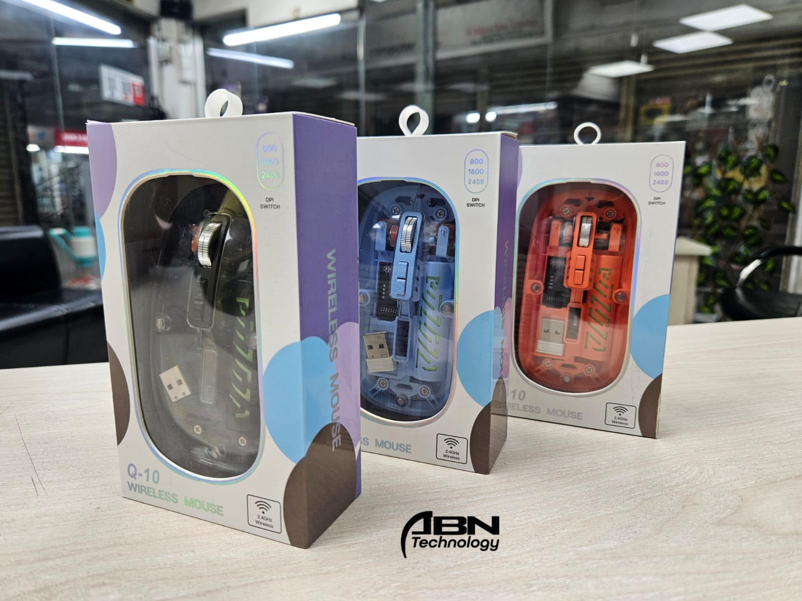 Mouse Q10 Transparent warless & Rechargeable._img_2