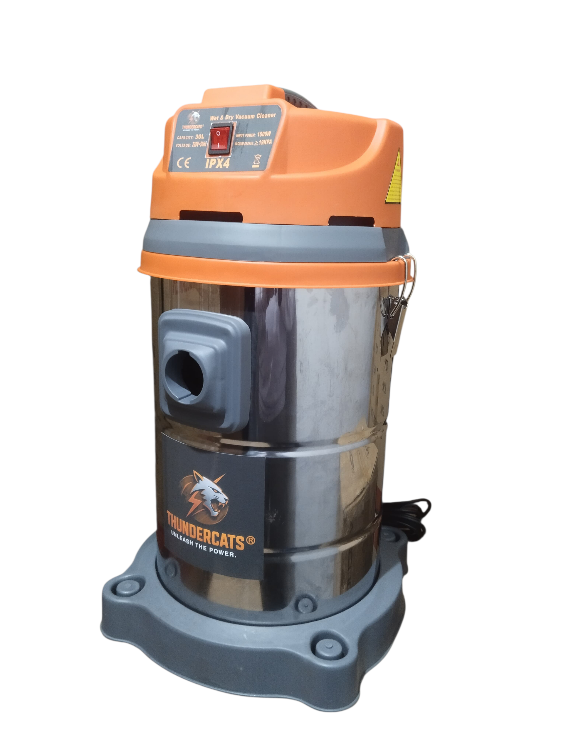 THUNDERCATS 30L Industrial Wet & Dry Vacuum Cleaner – 1500W (Orange)_img_1