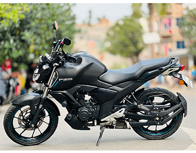 Full Set Sticker for Yamaha FZS V3 (Matte Black Blue) bike._img_1