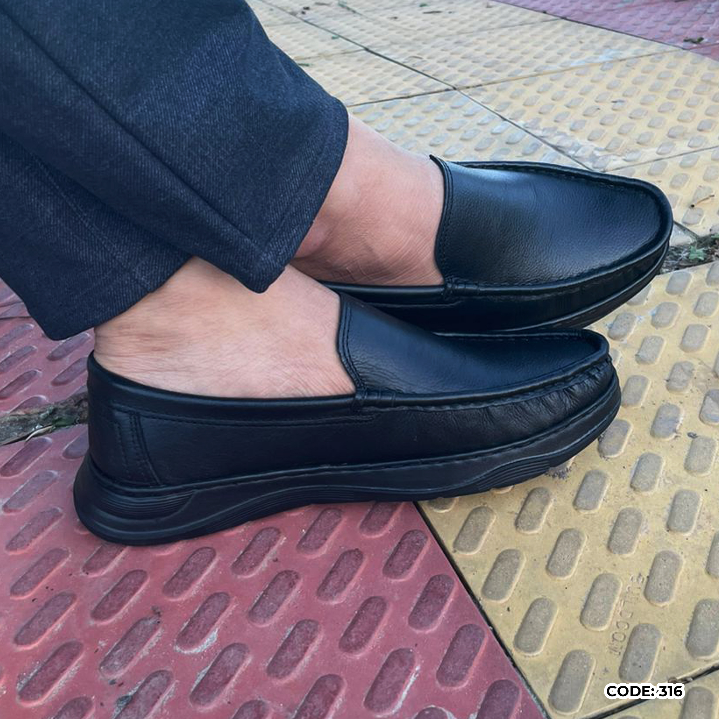 Genuine COW Leather Light Weight Casual Shoes -316_img_2