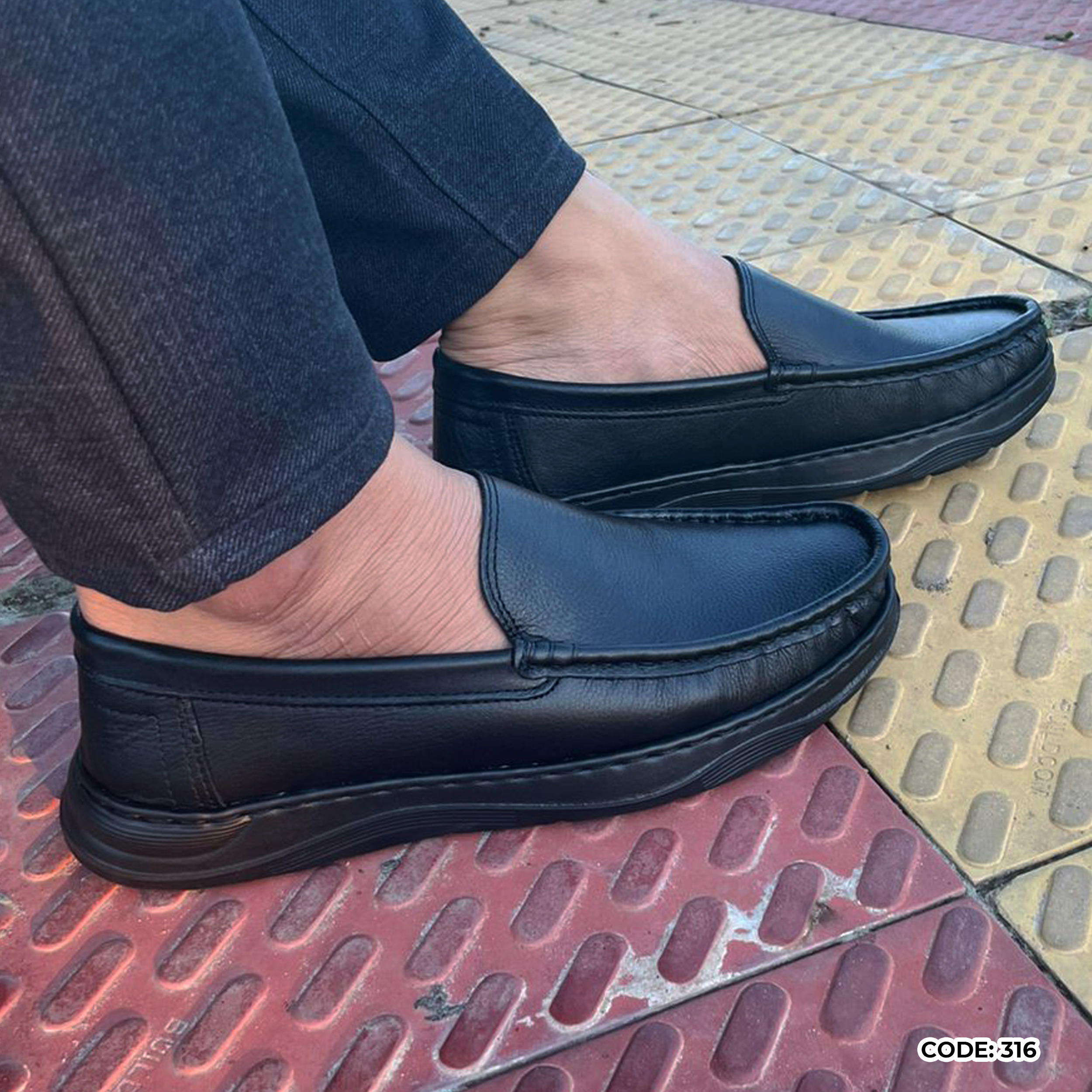 Genuine COW Leather Light Weight Casual Shoes -316_img_3