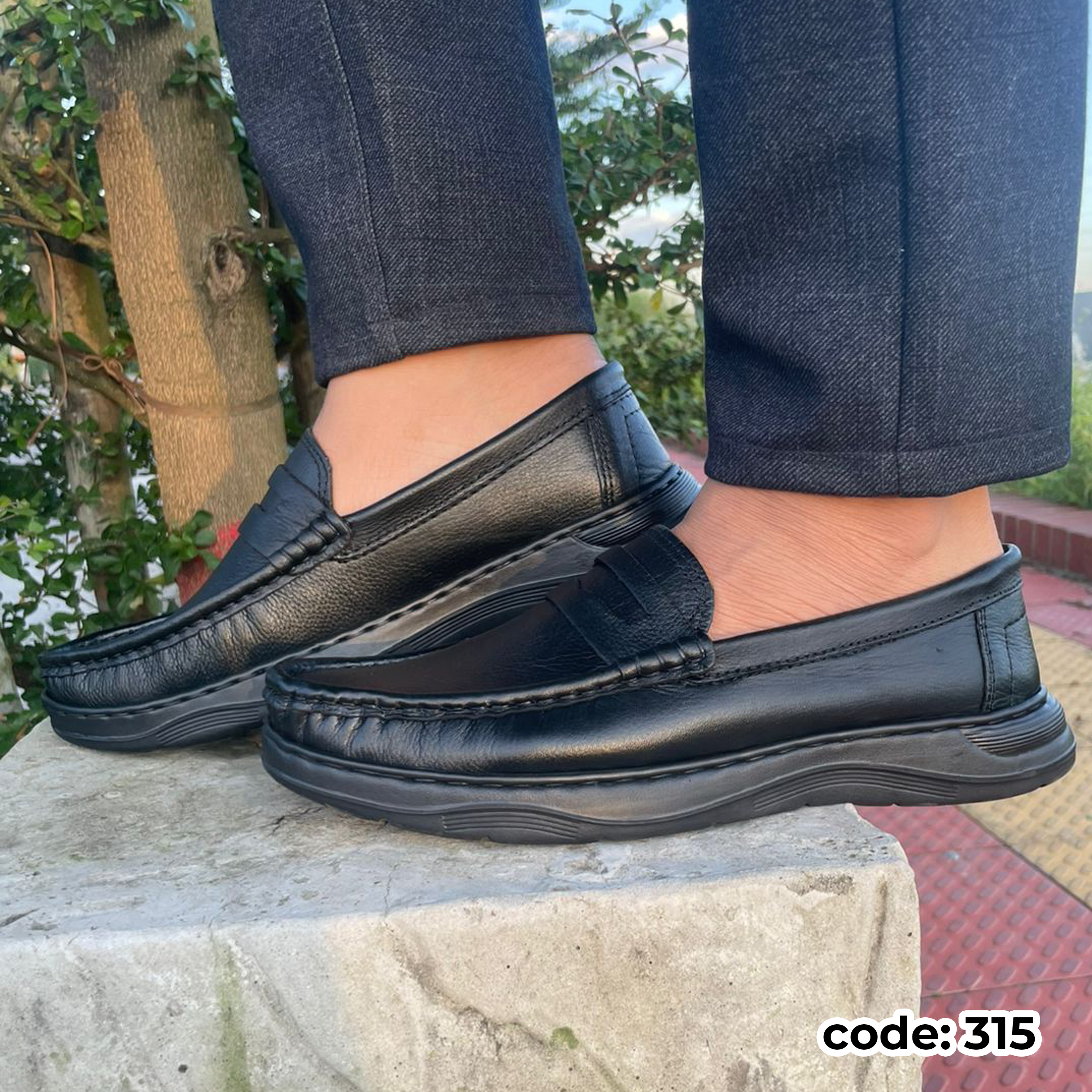 Genuine COW Leather Light Weight Casual Shoes -315_img_0