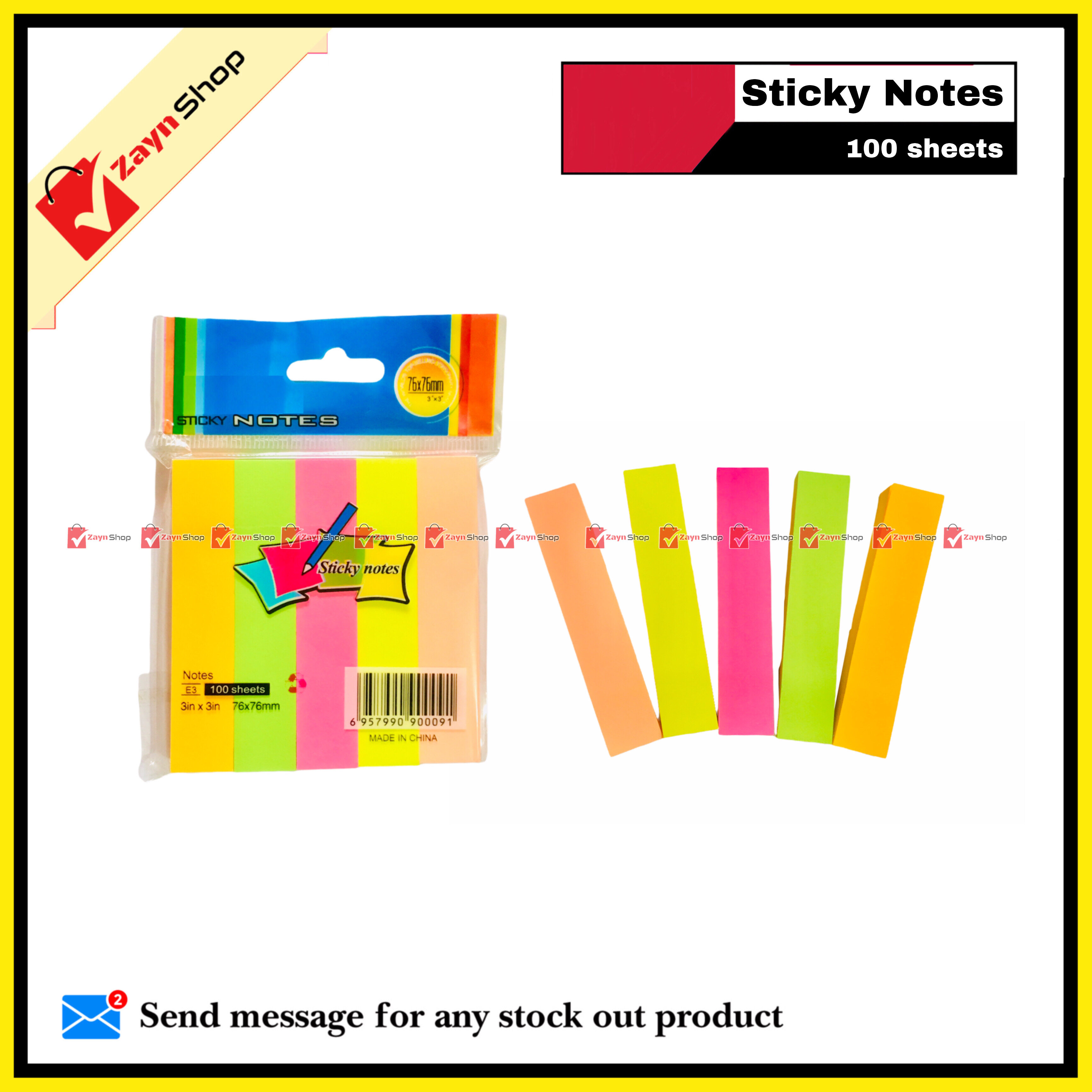 Index Tab Sticky Notes 5 Colors 100 Sheets_img_0