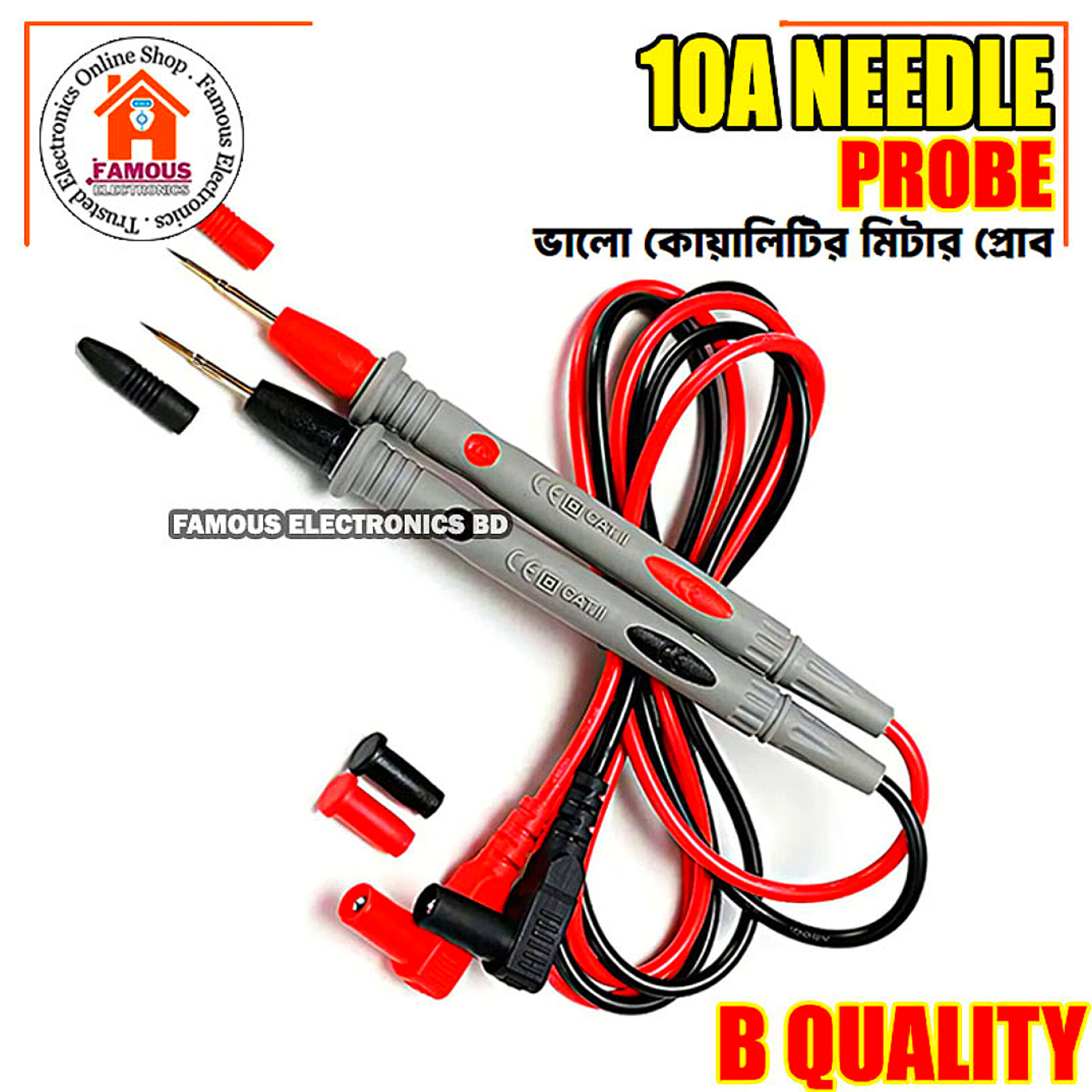 1000V 10A Needle Multi Meter Test Probe Digital Multimeter Tester Pen Cables Wire Test Probes Leads Professional Kit For_img_2