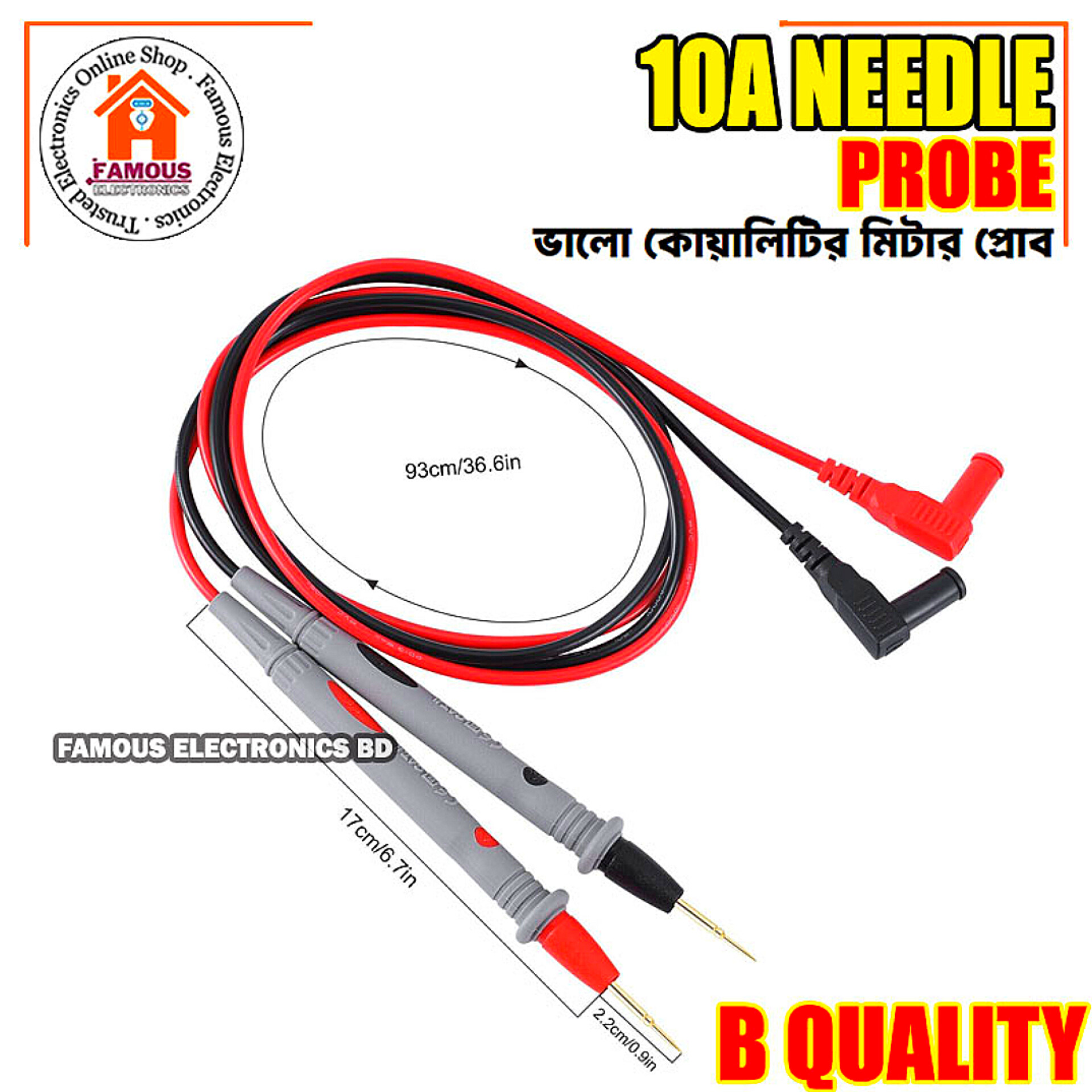 1000V 10A Needle Multi Meter Test Probe Digital Multimeter Tester Pen Cables Wire Test Probes Leads Professional Kit For_img_6