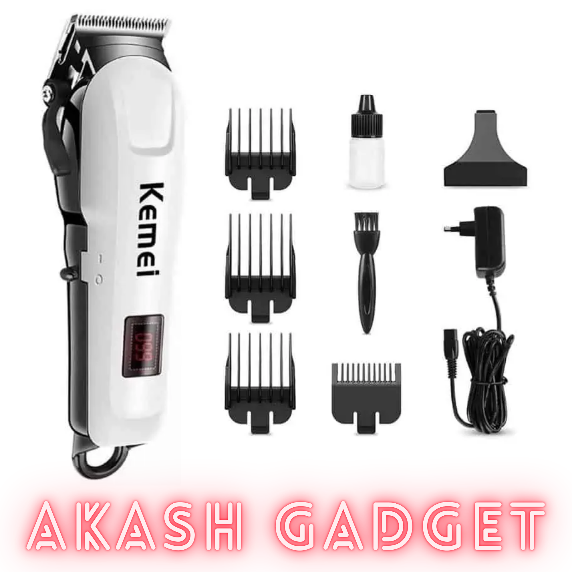 Kemei KM-809A Rechargeable Hair Clipper and Trimmer for Men_img_3