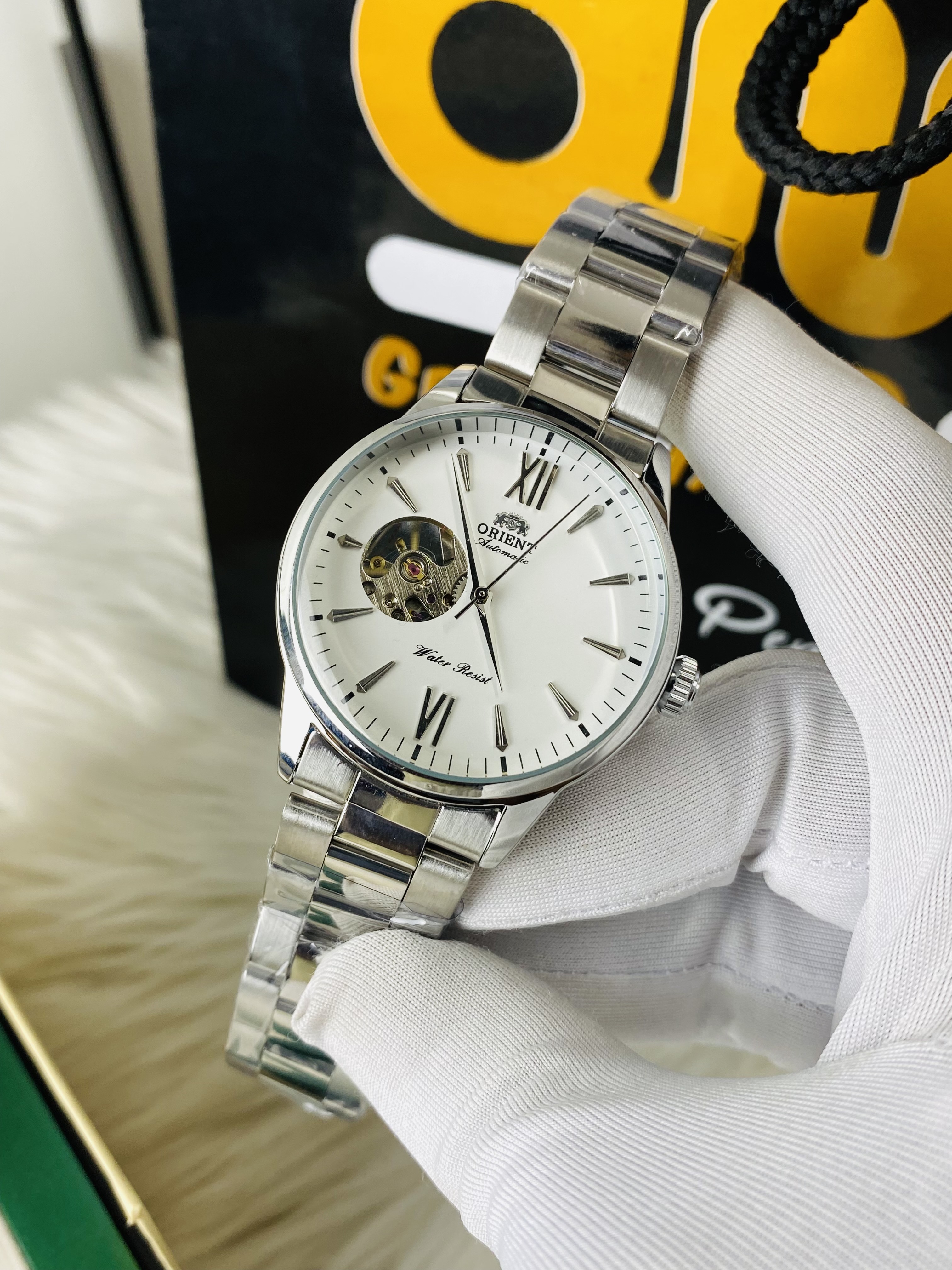 Orient Bambino Open Heart automatic watch White Dial_img_1