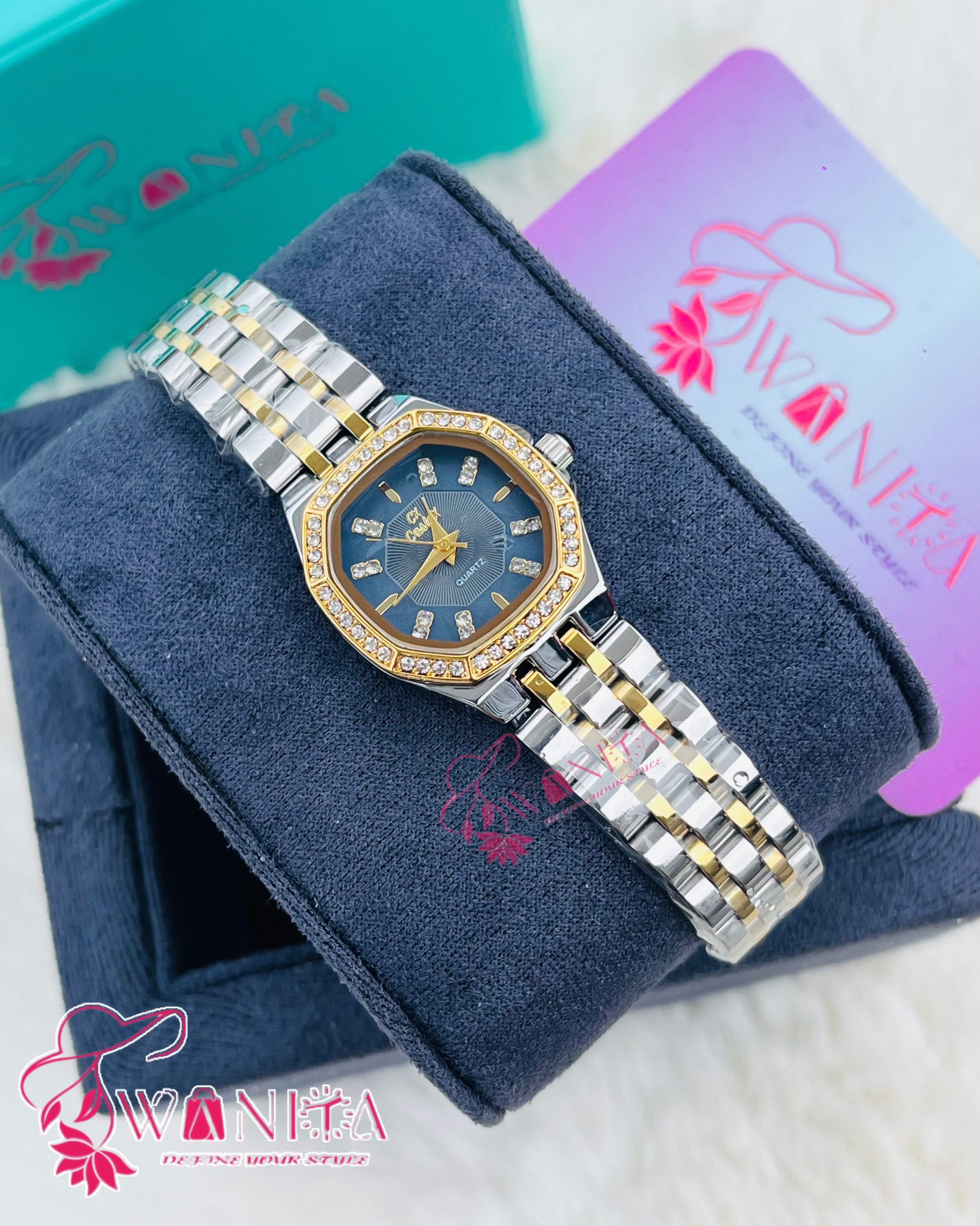 Original Ladies Sea Blue Dial Watch