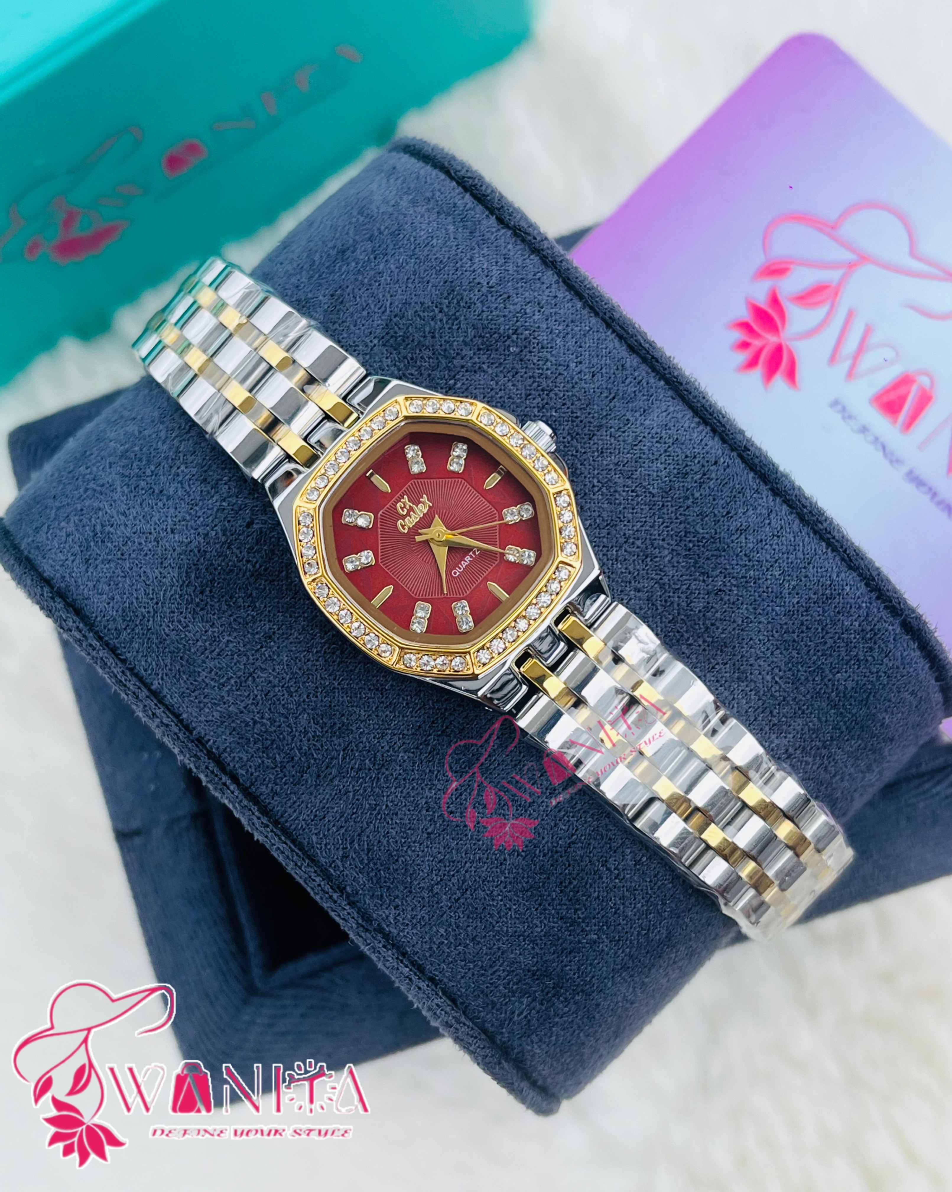 Original Ladies Wine Dial Watch