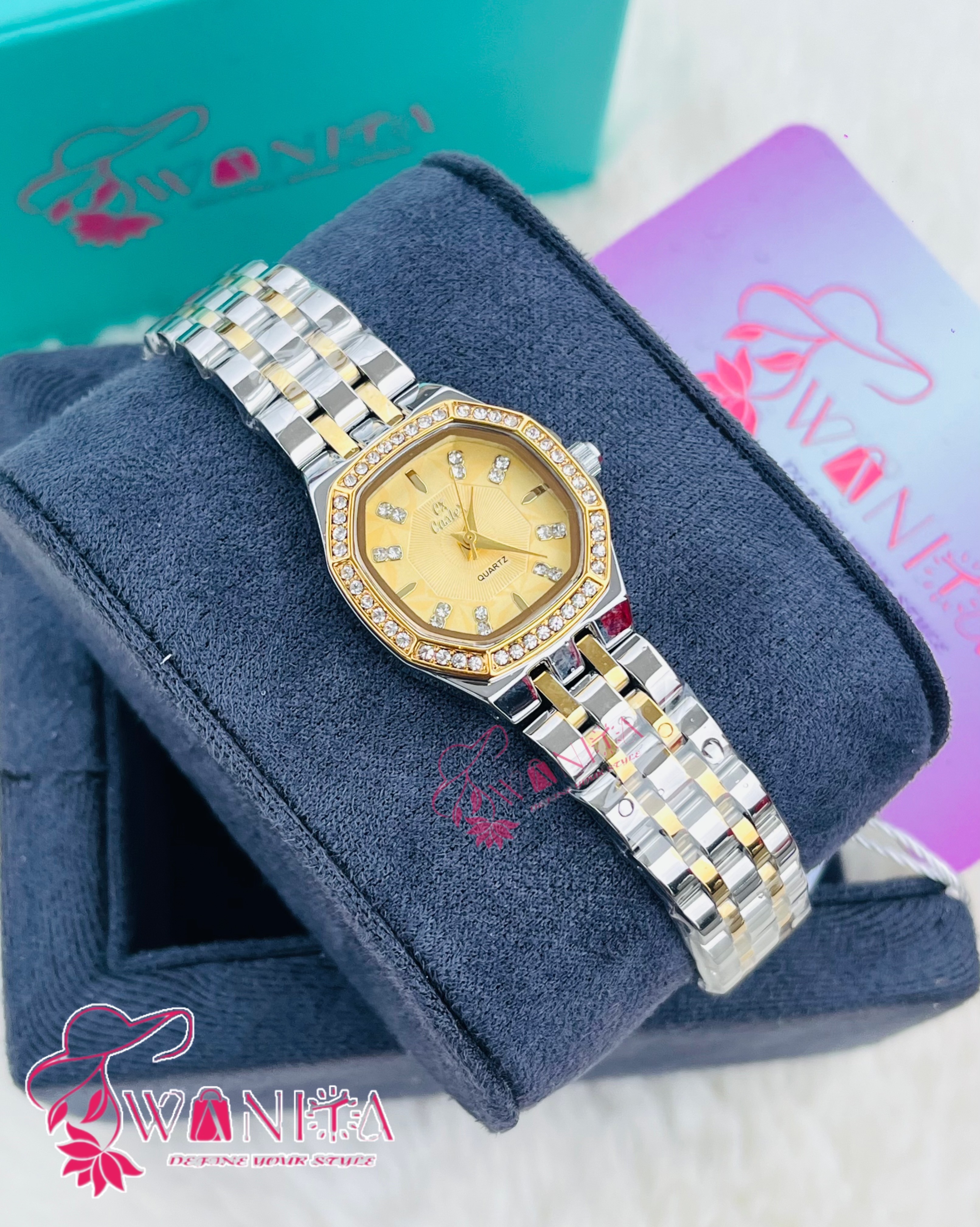 Original Ladies Golden Dial Watch