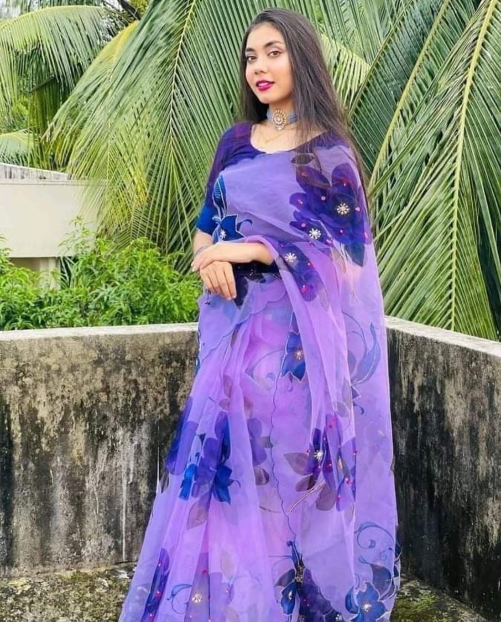 Hand Print Half Silk Saree_img_0