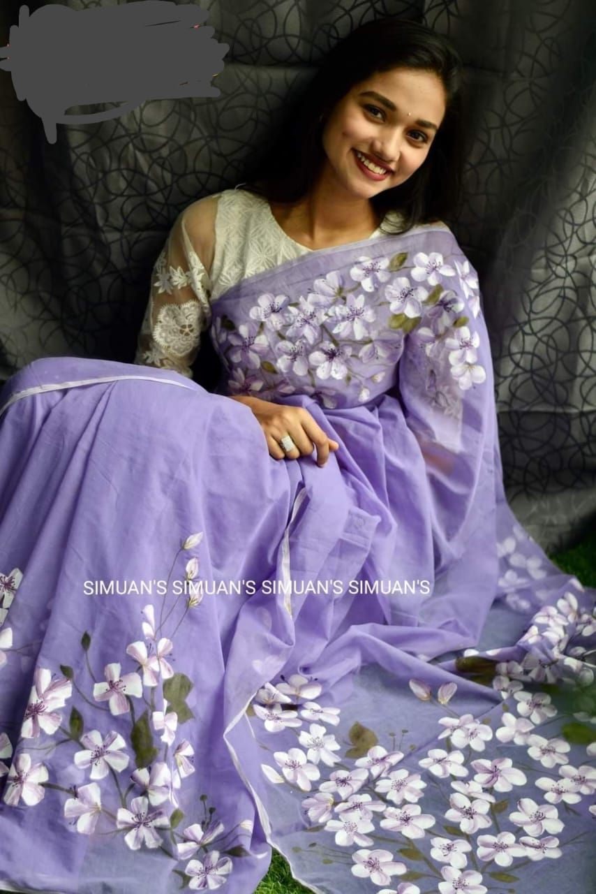 Hand Print Half Silk Saree_img_0