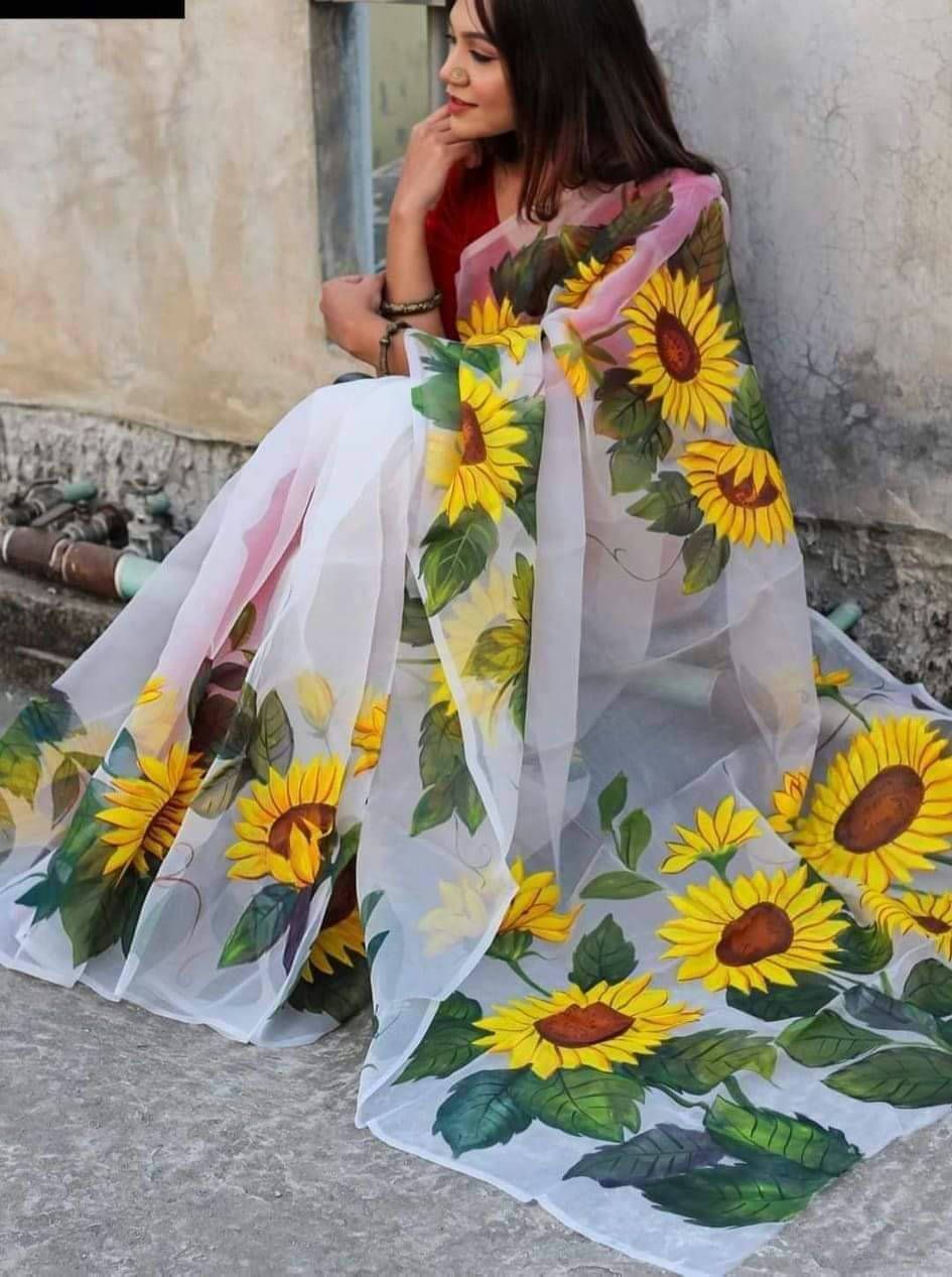 Hand Print Half Silk Saree_img_0