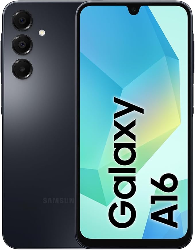 Samsung Galaxy A16 LTE, Android Smartphone, Dual SIM Mobile Phone, 4GB RAM, 128GB Storage, Black