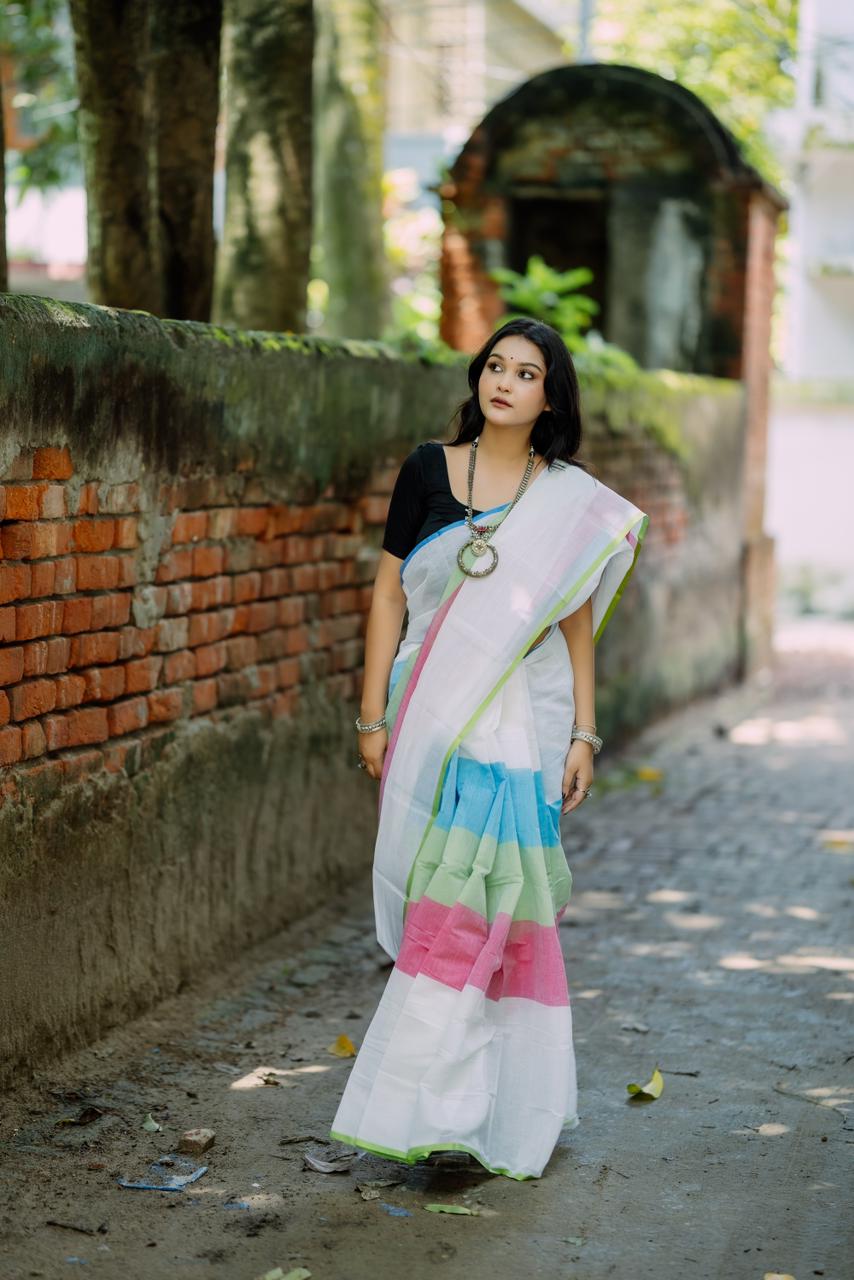 White Handloom Saree_img_1