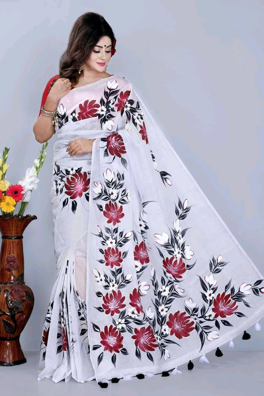 Hand Print Half Silk Saree_img_0