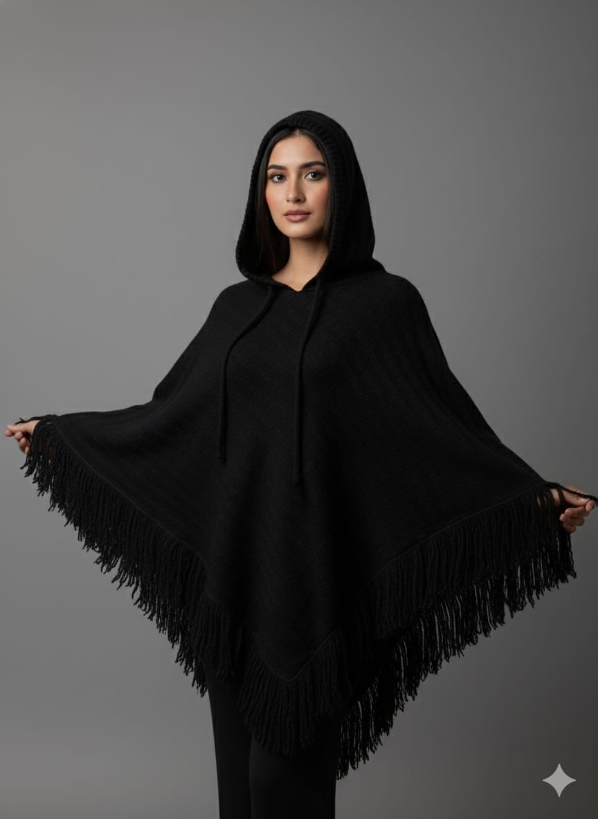 Ladies Winter Hoodie Shawl Chador_img_0