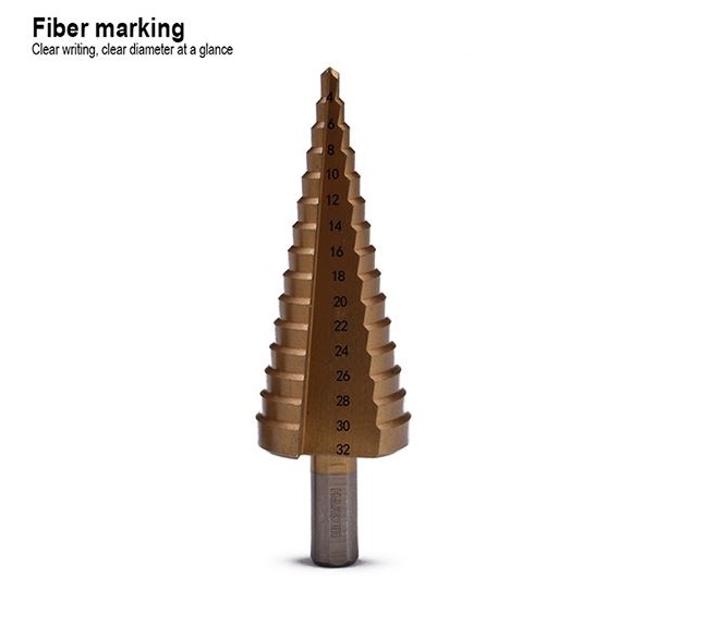 HARDEN Step Drill Bit | 4–32mm Range | 2mm per Step | Titanium Coated HSS | Model: 614132_img_5