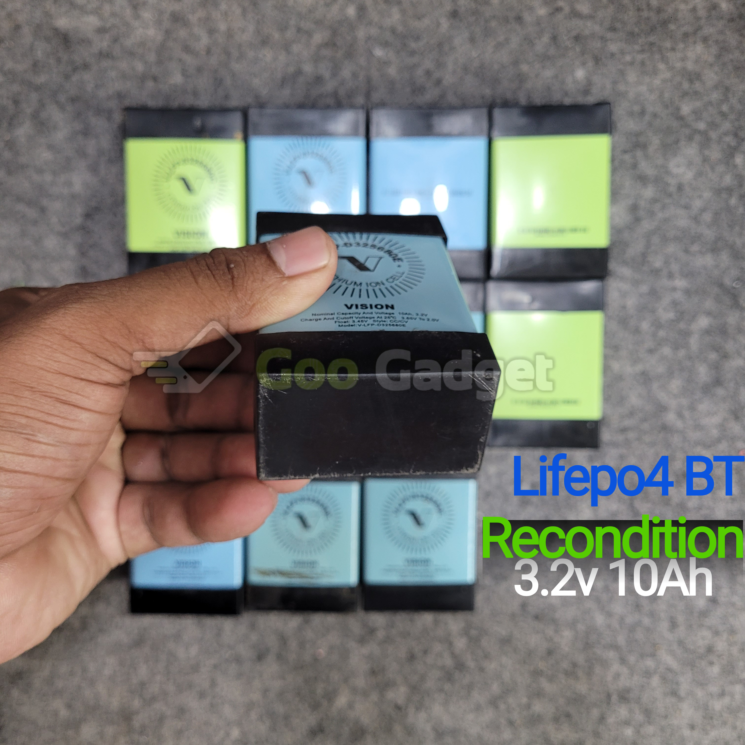 Recondition VISION VLFP-D325680E 3.2V 10Ah LiFePO4 Battery | Rechargeable Lithium Iron Phosphate Cell for Solar, UPS, and DIY Projects_img_2