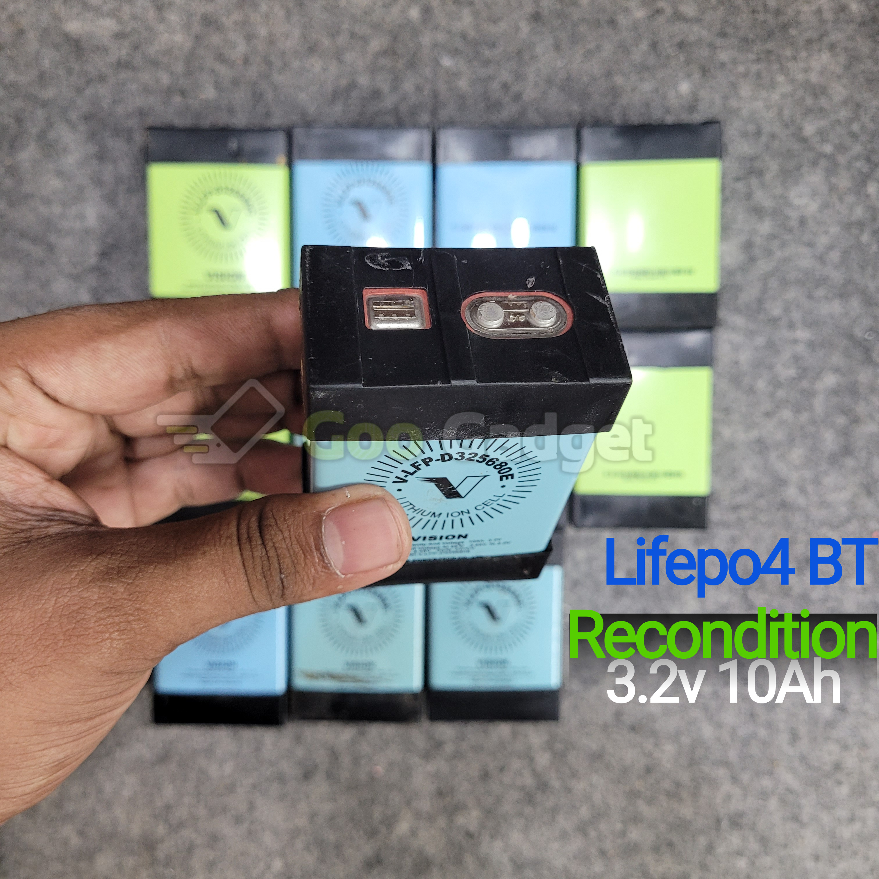 Recondition VISION VLFP-D325680E 3.2V 10Ah LiFePO4 Battery | Rechargeable Lithium Iron Phosphate Cell for Solar, UPS, and DIY Projects_img_3