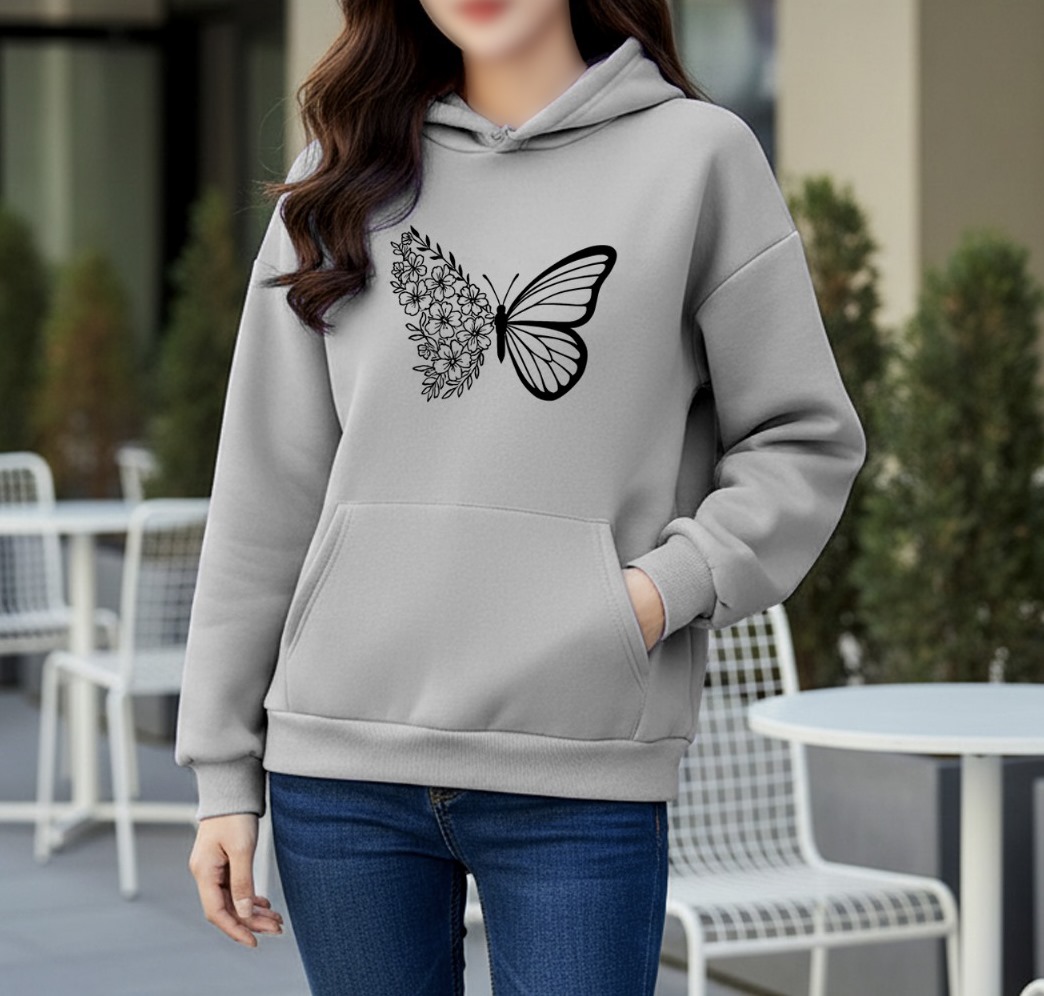 Premium Comfortable Printed Ladies Winter Hoodie_img_0