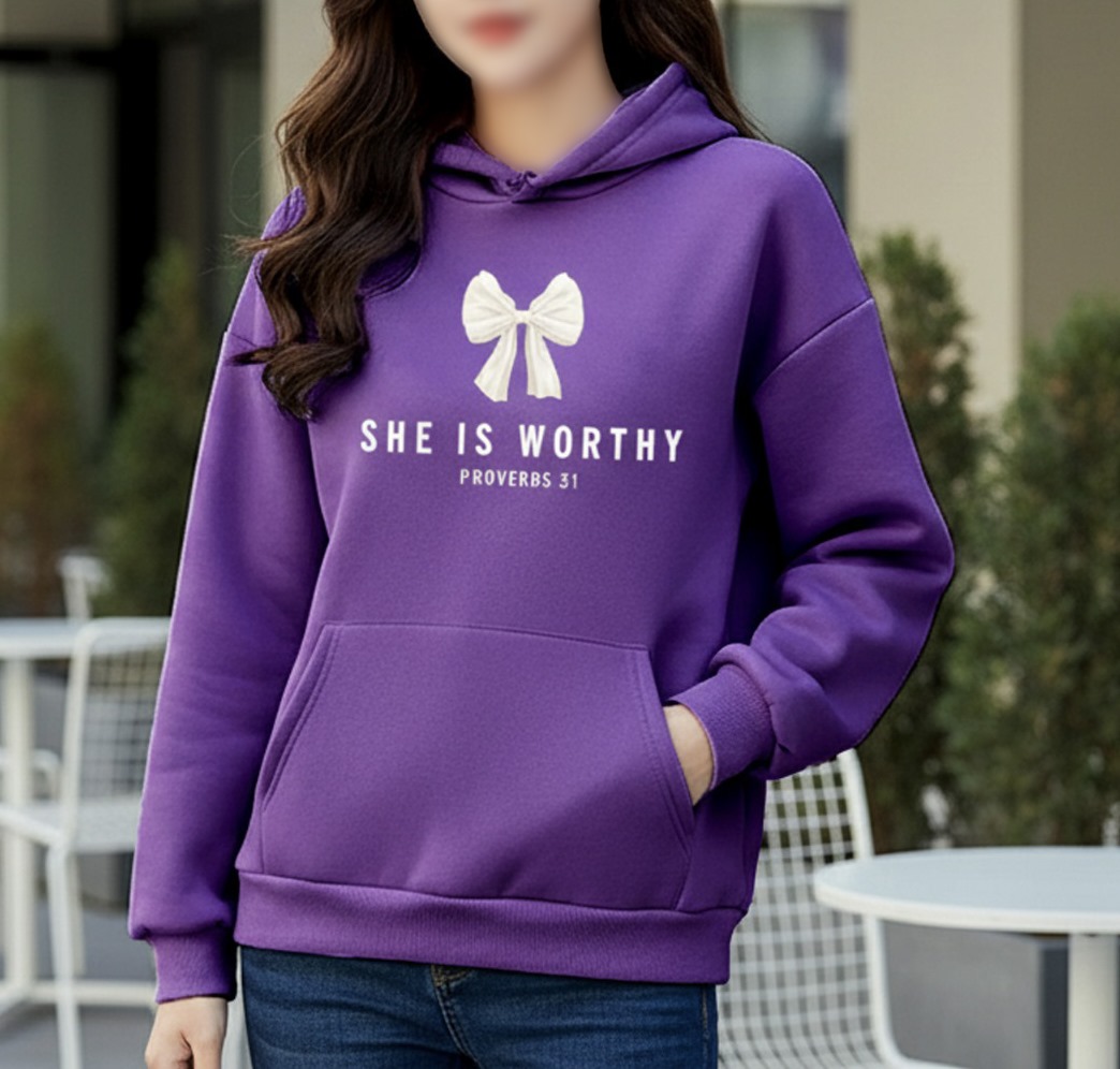 Premium Comfortable Printed Ladies Winter Hoodie_img_0