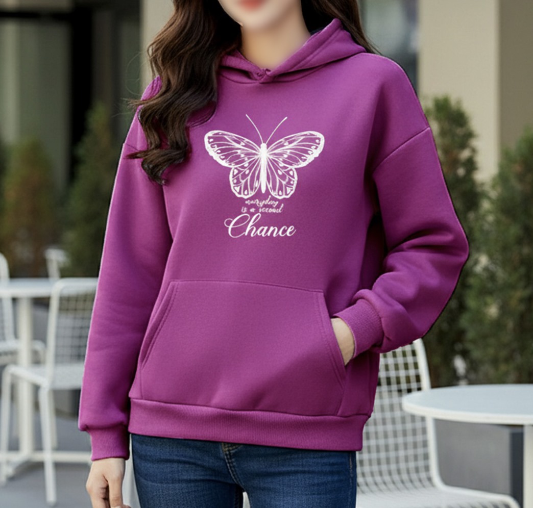Premium Comfortable Printed Ladies Winter Hoodie_img_0