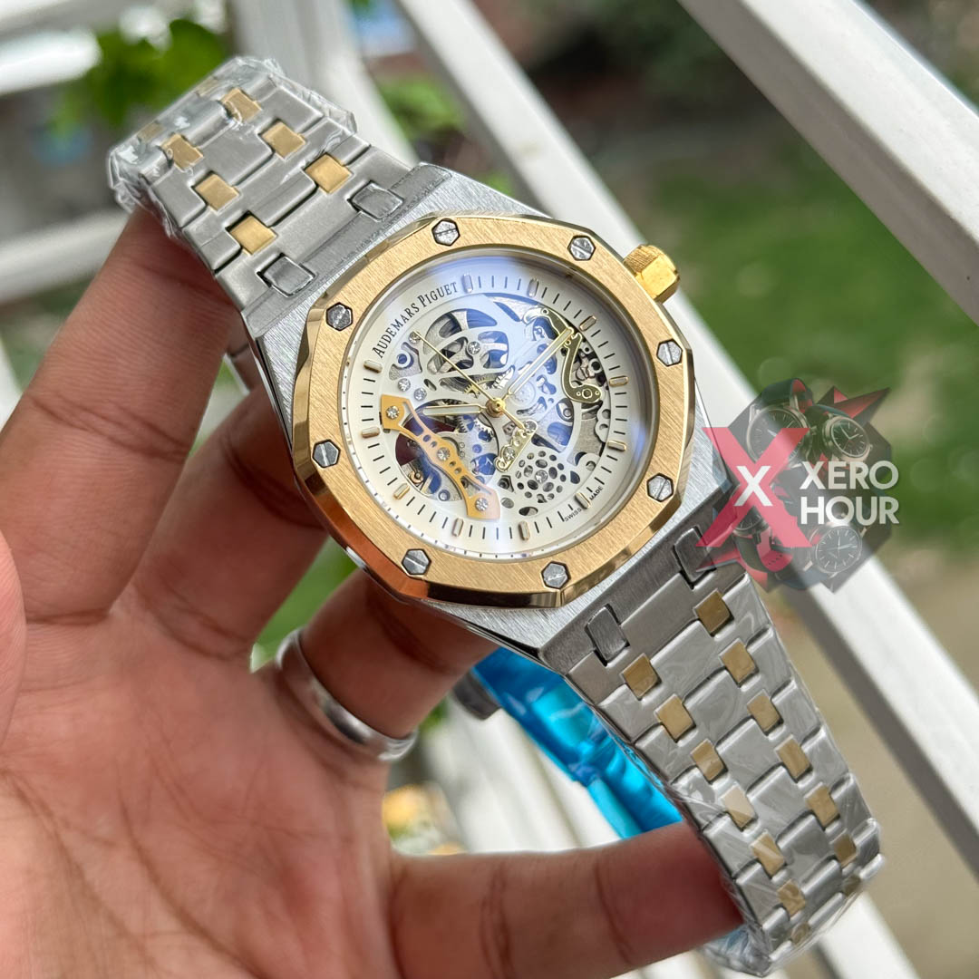 Audemars Piguet Semi AAA | Automatic Movement | Dual Tone Gold with White Dial