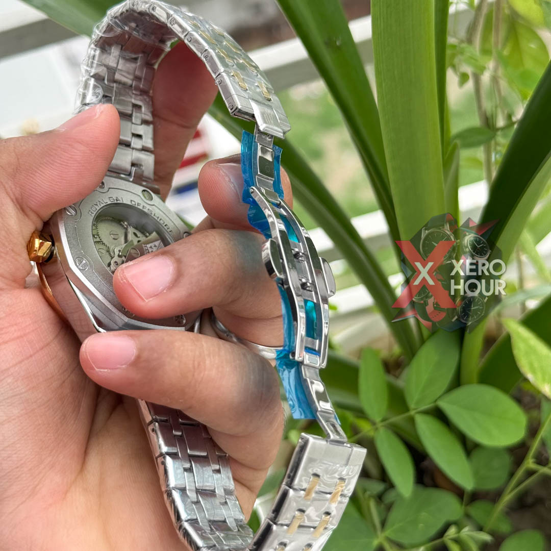 Audemars Piguet Semi AAA | Automatic Movement | Dual Tone Gold with White Dial_img_5