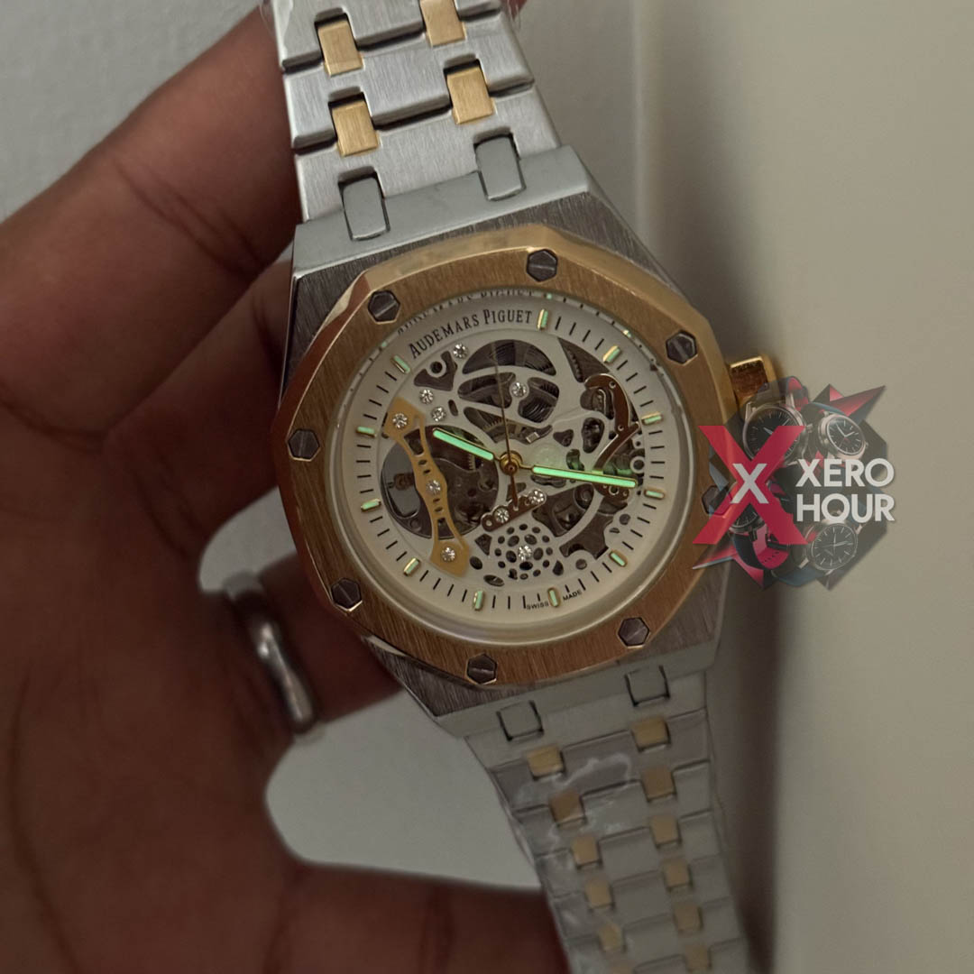 Audemars Piguet Semi AAA | Automatic Movement | Dual Tone Gold with White Dial_img_6