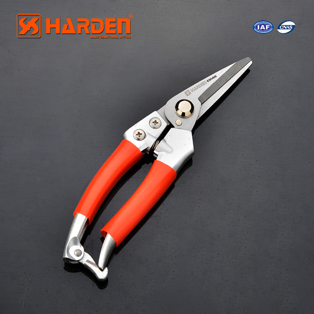 HARDEN 8" Fruit Shears, Professional Stainless Trimmer Garden Pruner (200mm), Trim Horticulture Stainless Steel Pruner Garden Fruit Scissor Tools Anvil Branch Shear, Orchard Pruning Shears; 630416