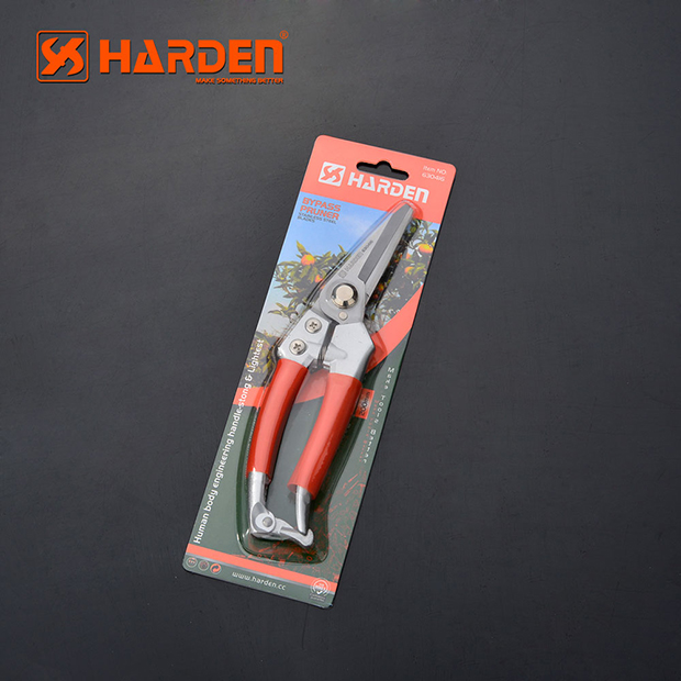 HARDEN 8" Fruit Shears, Professional Stainless Trimmer Garden Pruner (200mm), Trim Horticulture Stainless Steel Pruner Garden Fruit Scissor Tools Anvil Branch Shear, Orchard Pruning Shears; 630416_img_4