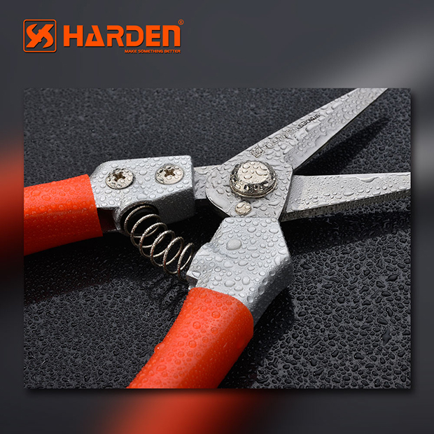 HARDEN 8" Fruit Shears, Professional Stainless Trimmer Garden Pruner (200mm), Trim Horticulture Stainless Steel Pruner Garden Fruit Scissor Tools Anvil Branch Shear, Orchard Pruning Shears; 630416_img_5
