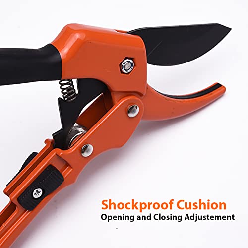 HARDEN 8" Garden Pruner, SK5 Steel Blade, 200mm, Designed to Cut 1.5 cm Diameter Wood, One-Handed Safety Lock; Model 630421_img_2