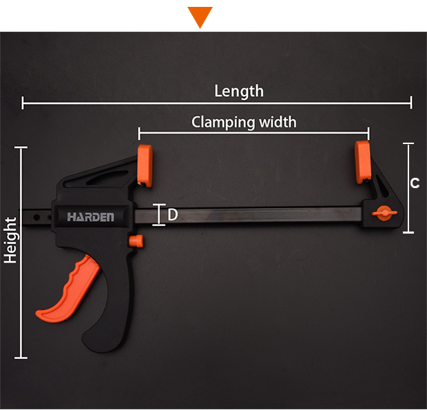 HARDEN Quick ratchet bar clamp (  12" | 24" ),  600332 | 600334_img_4