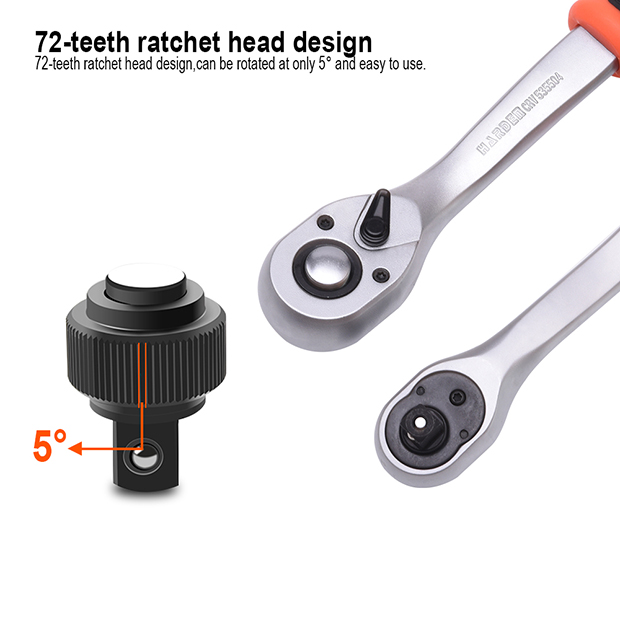 HARDEN Professional Ratchet Handle ( 1/4" | 3/8" | 1/2" | 3/4" ), Quick Release Ratchet Wrench with Grip Handle 535303 | 535403 | 535503 | 535504 | 535601_img_12