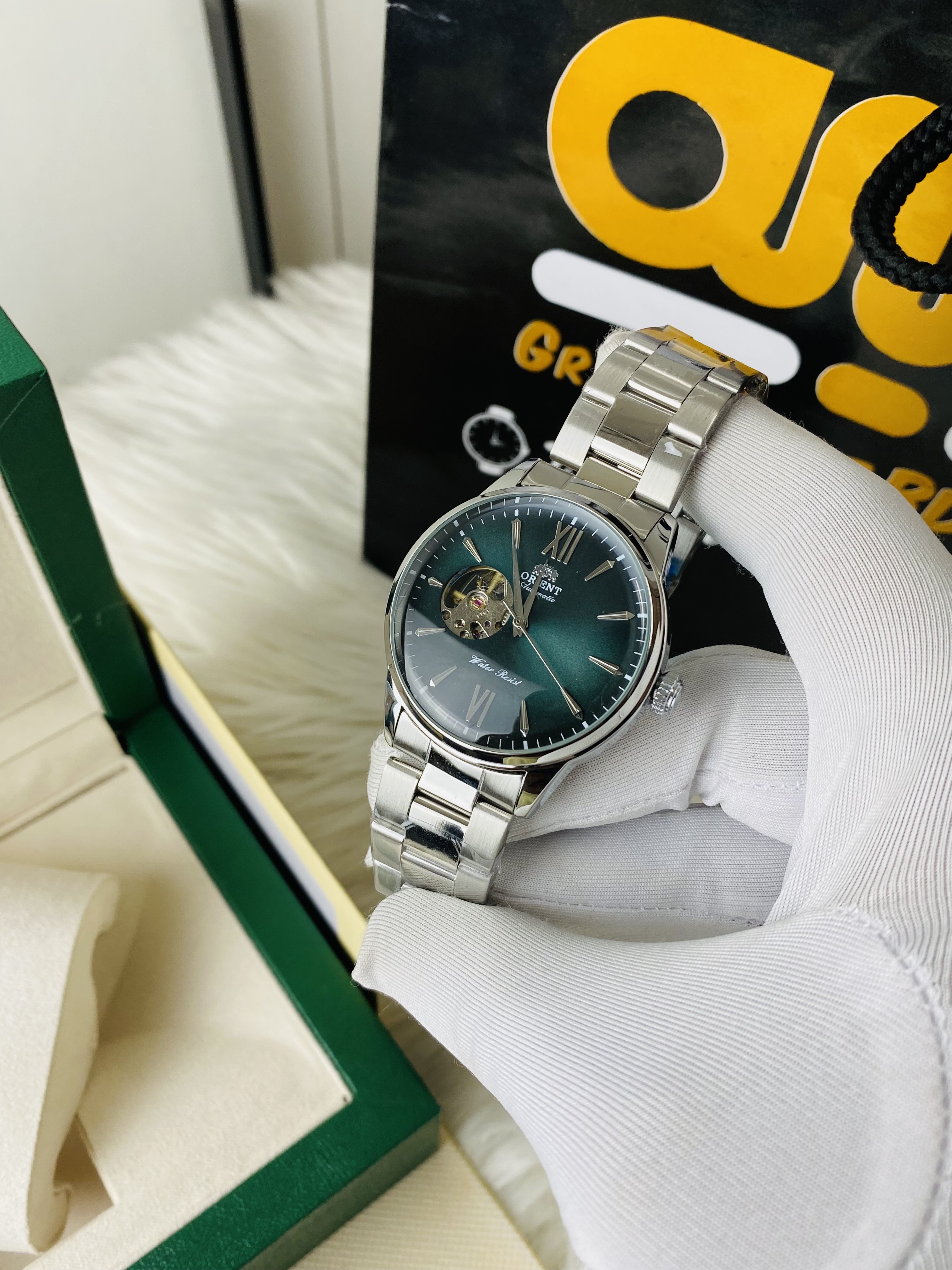 Orient Bambino Open Heart || Green Dial