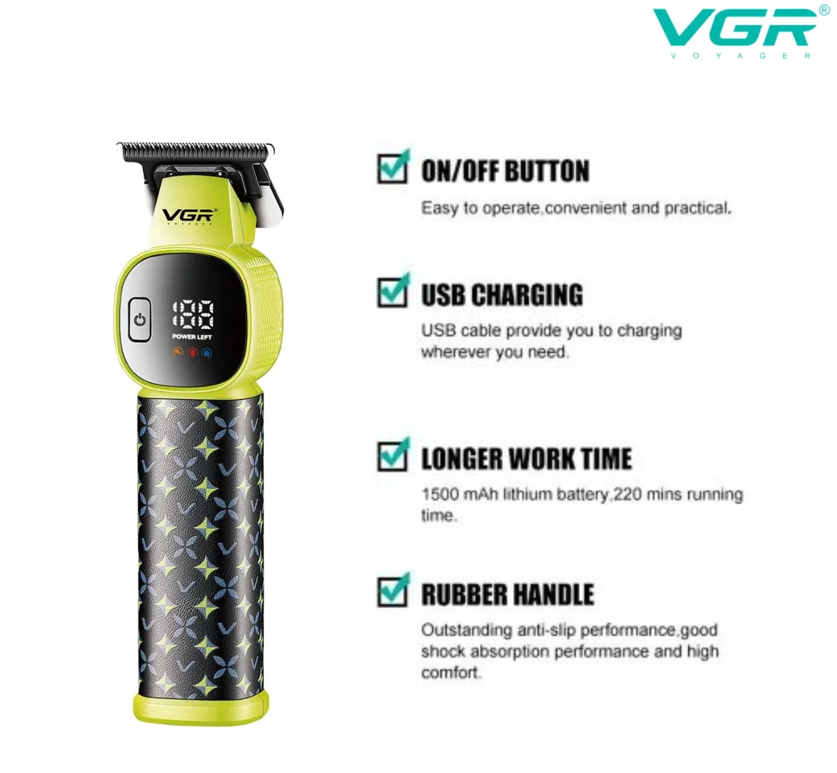 VGR V-185 Professional Hair Clipper & Trimmer for Men