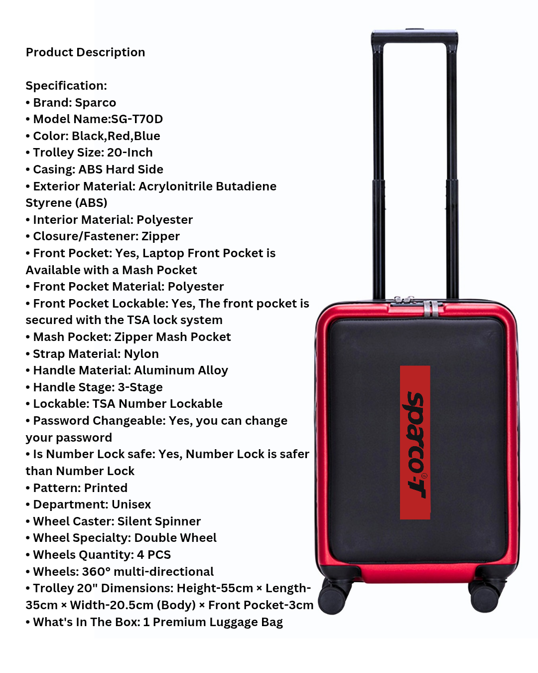 Sparco-T Trolleybag 20"_img_4