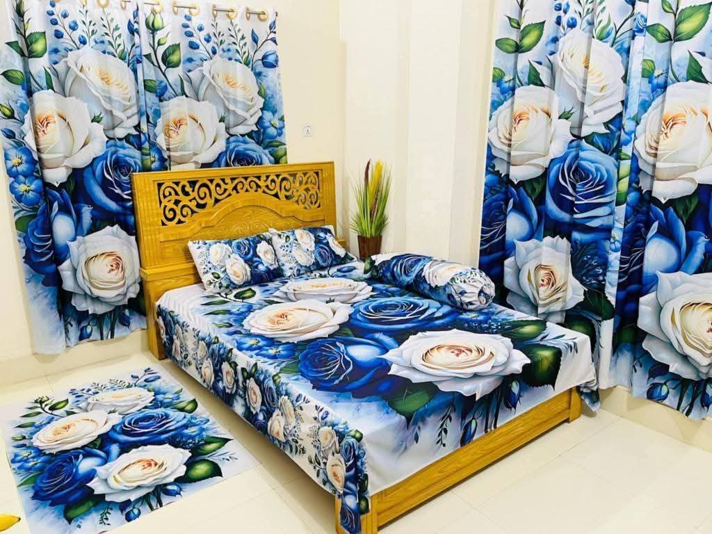 Water Proof China Premium 3D Design Bed Sheet King Size (7 ft/8 ft) ) (CHINA)_img_0