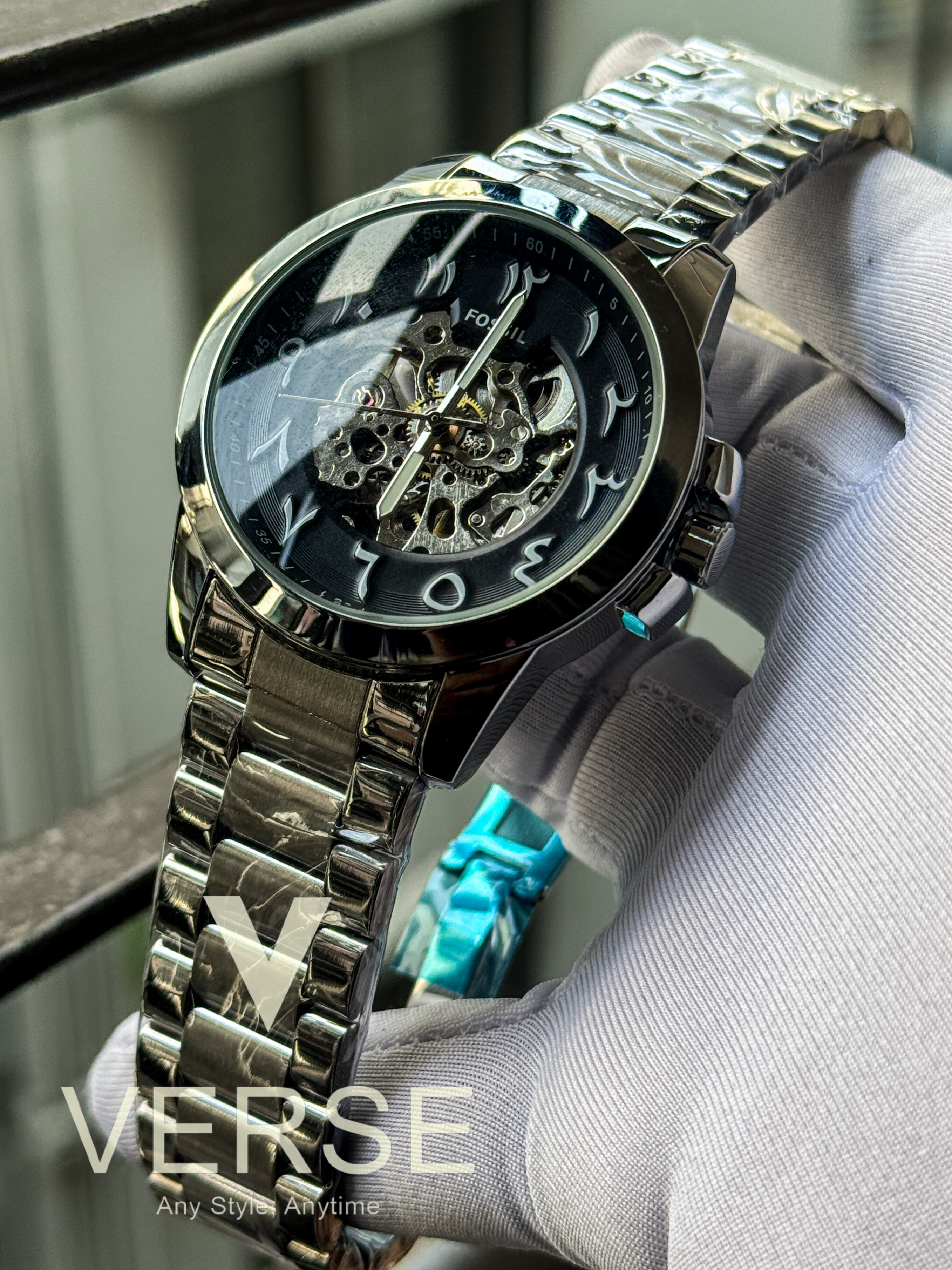 Fossil Automatic Chain black dial Arabic