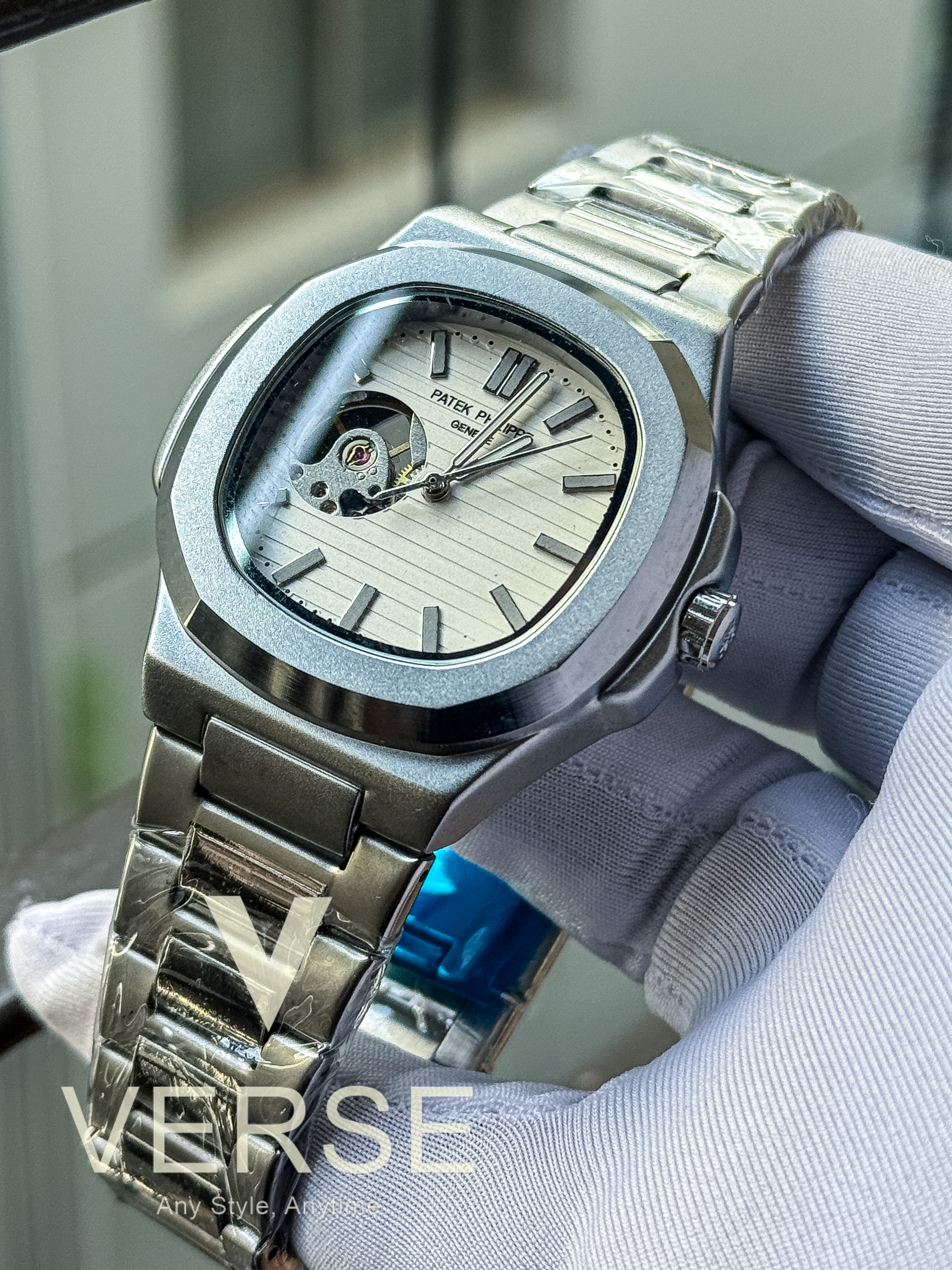 Patek Phlippe open heart white dial