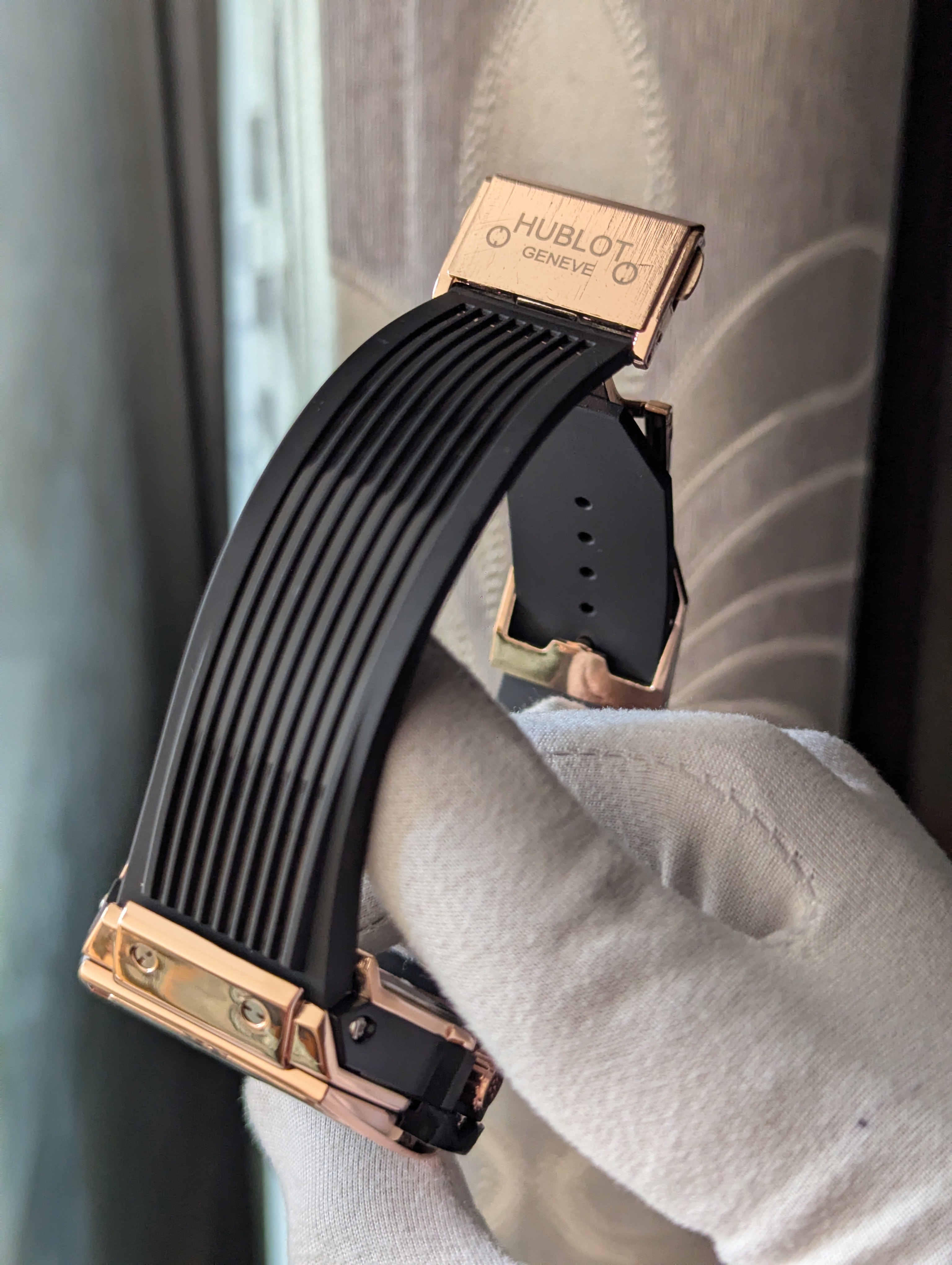 Hublot Square Black Quartz Watch_img_1