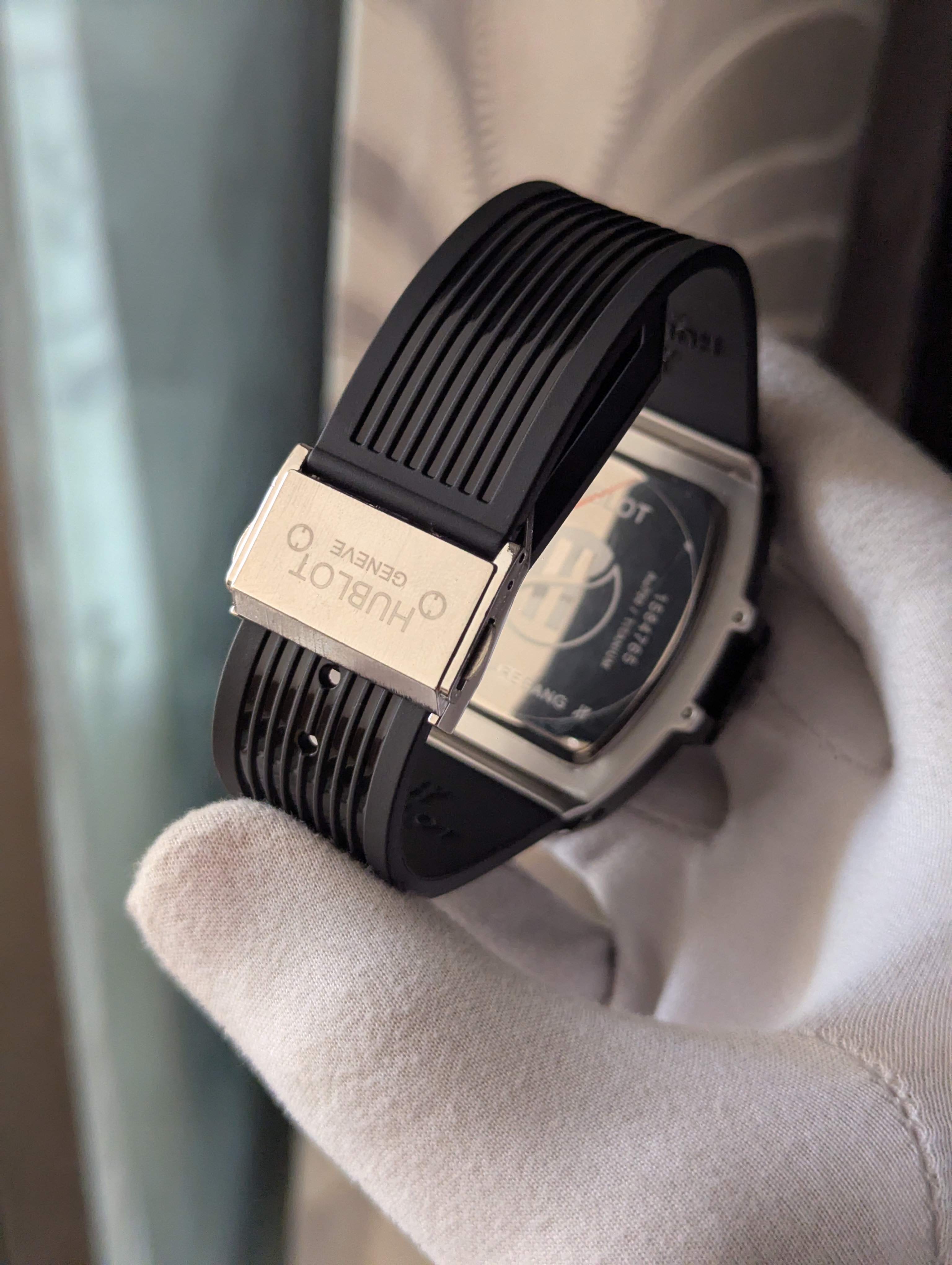 Hublot Square Black Face Quartz Watch_img_4