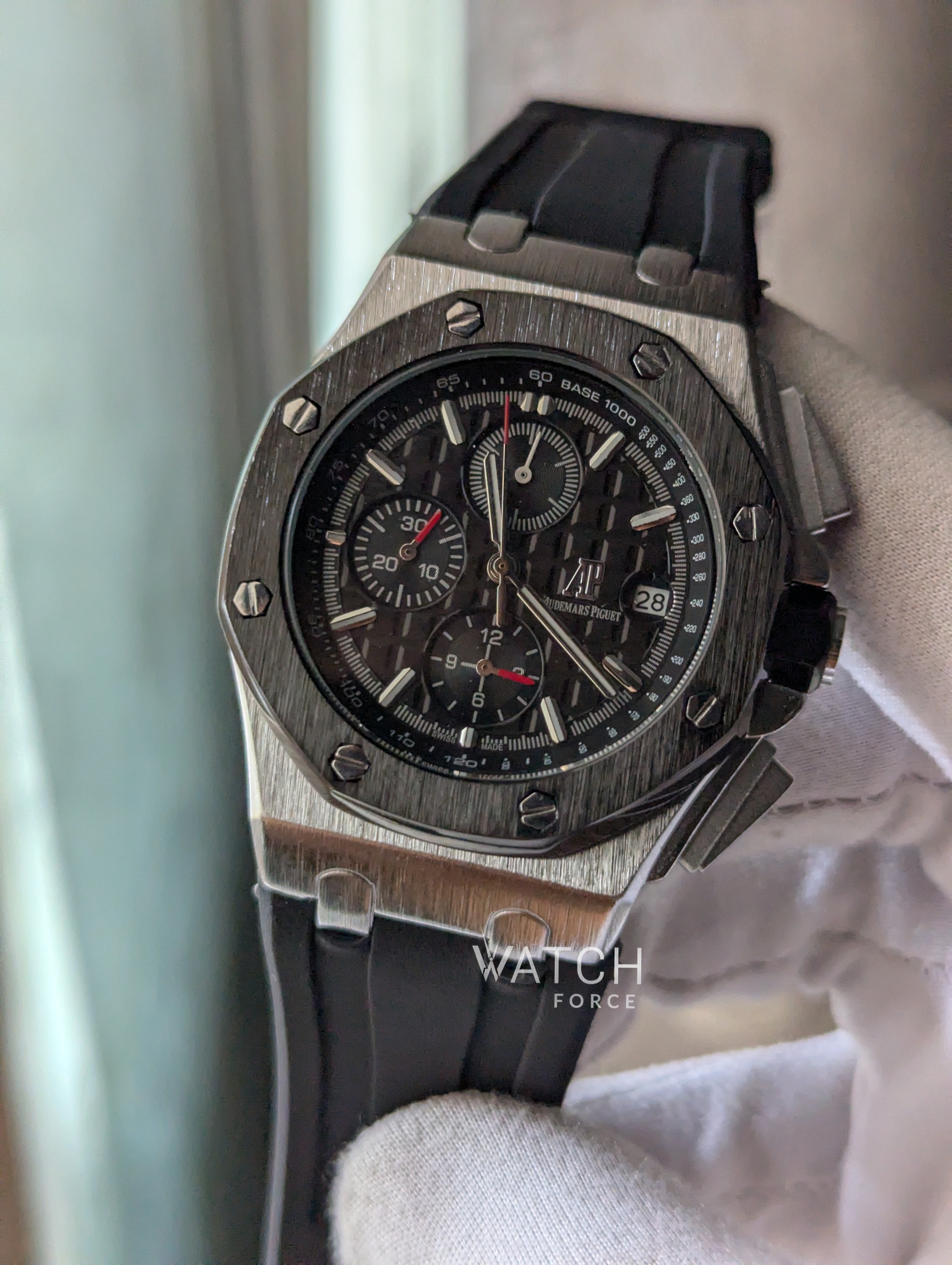 AP Chronograph Watch Black Face