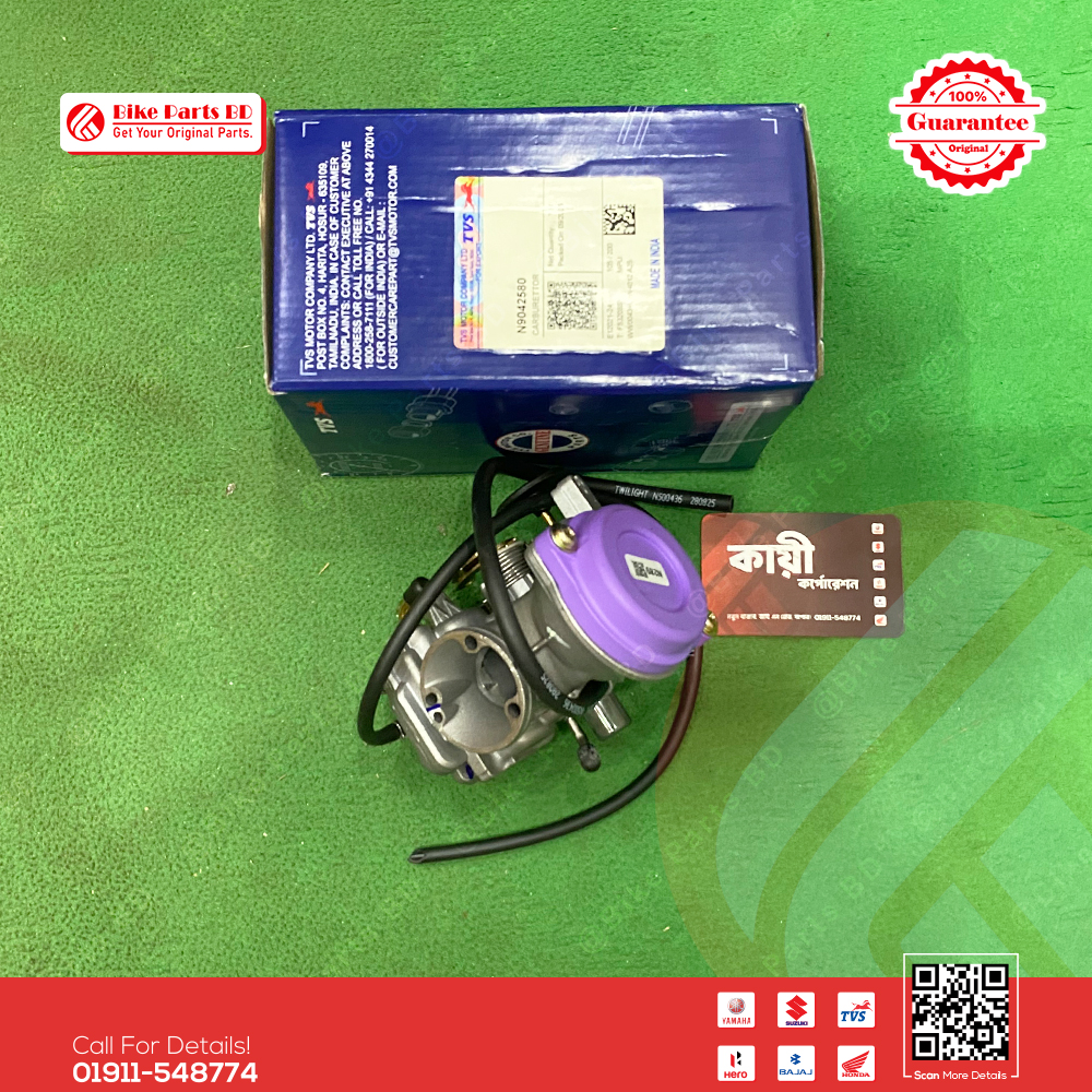 Carburetor Assy for TVS RTR 4V 160cc bike.