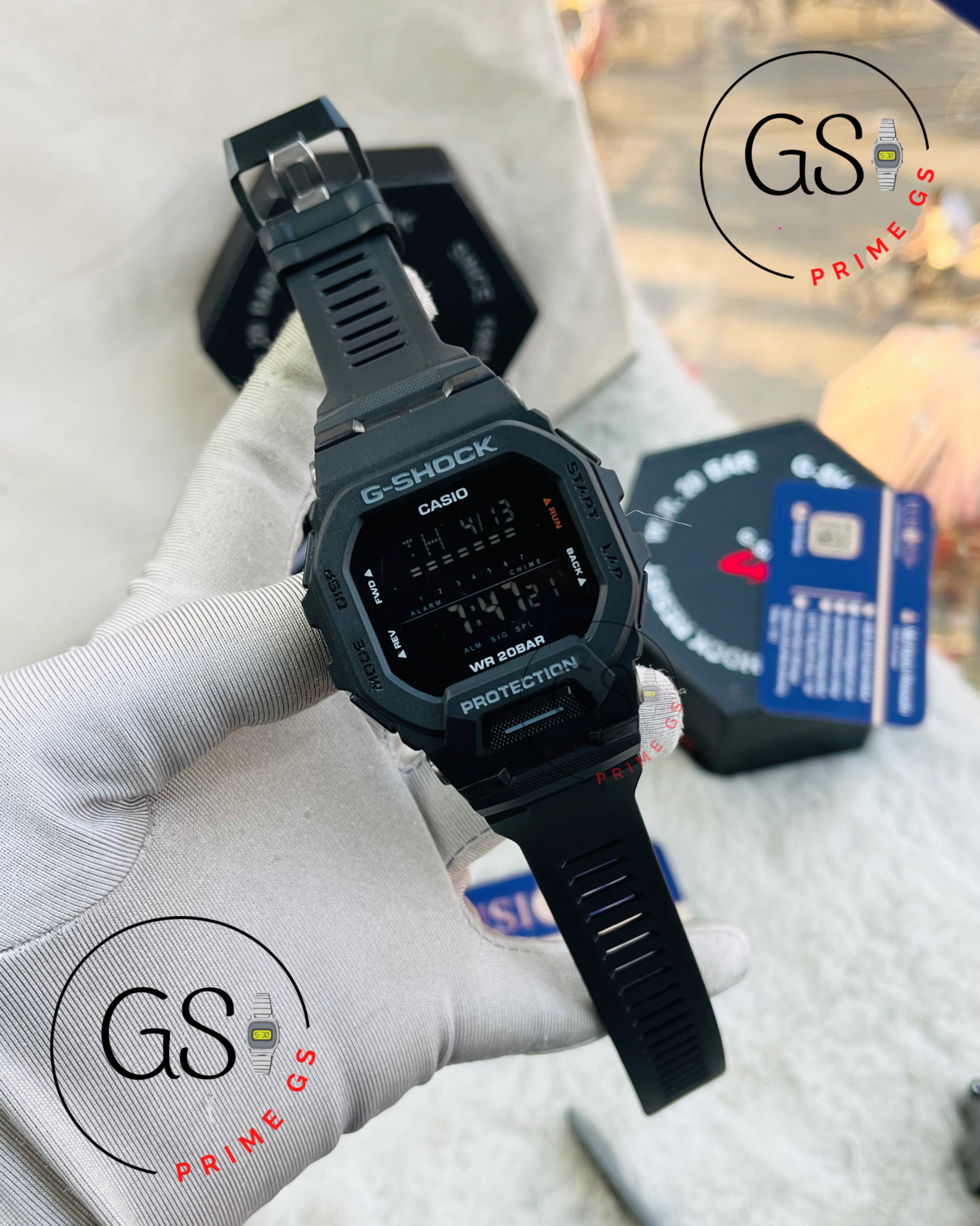 G-Shock Digital Square Full Black AA Grade Gshock Watch