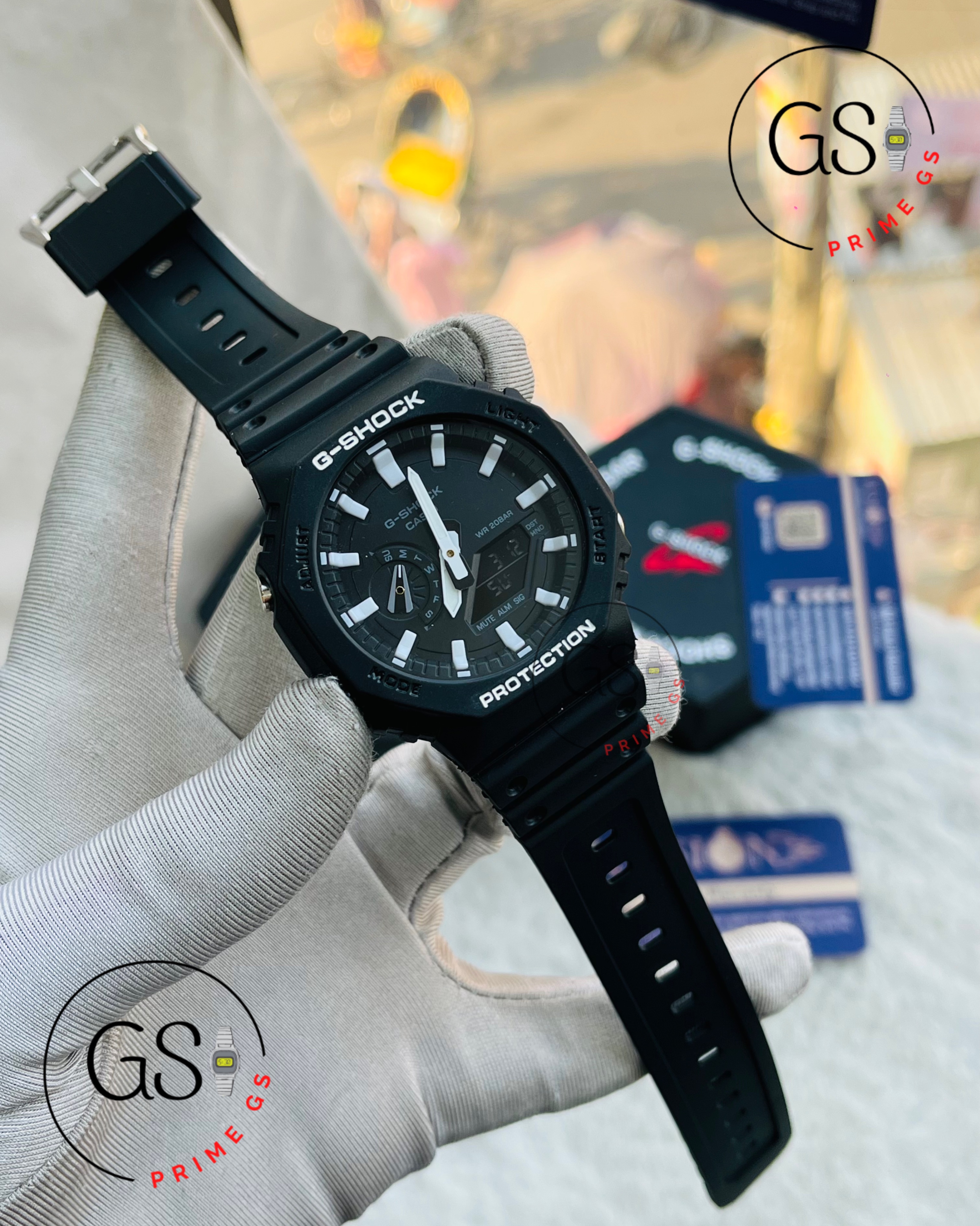 G-Shock Black White 2100 AA Grade Gshock Watch